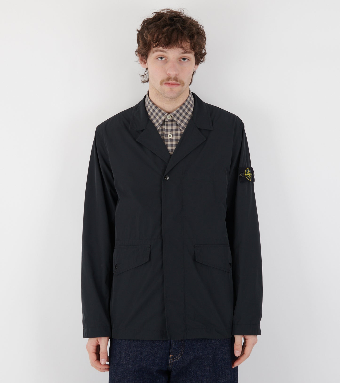 Micro Twill Jacket Black