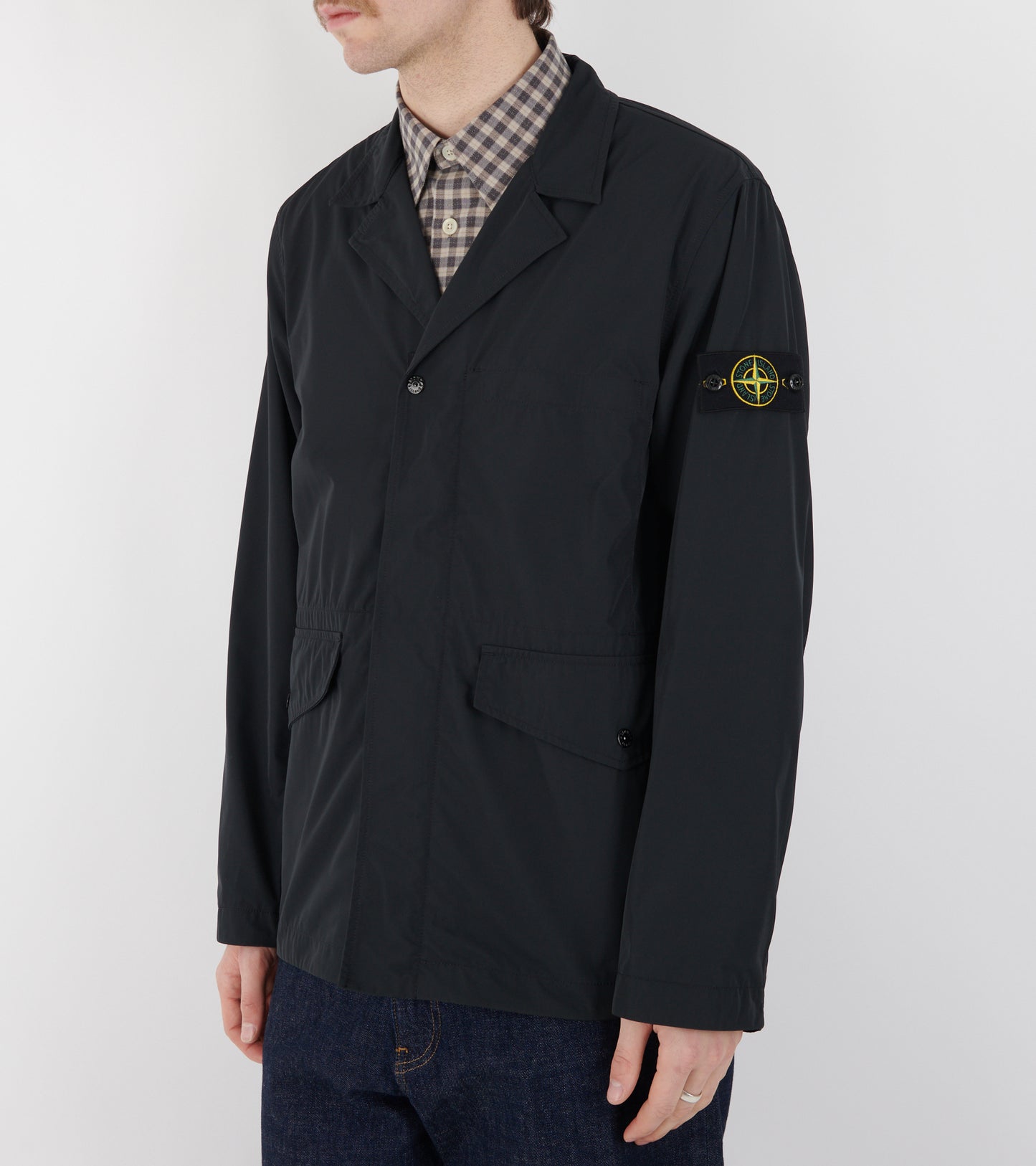 Micro Twill Jacket Black
