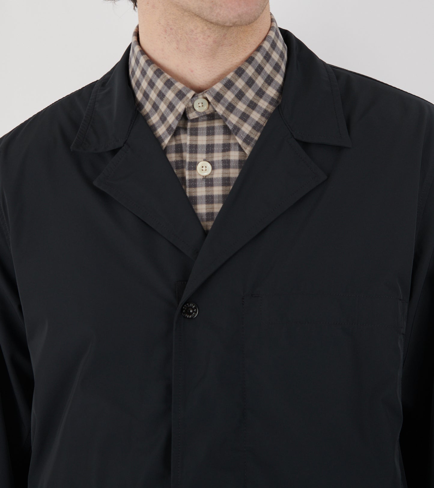 Micro Twill Jacket Black