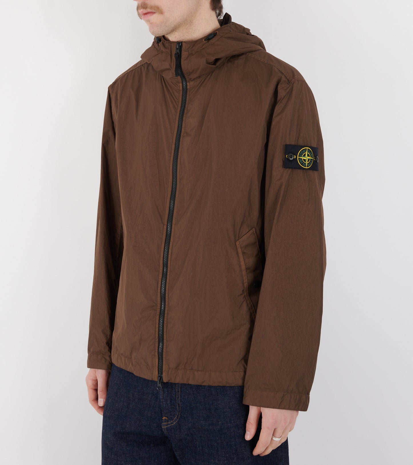 Garment Dyed Crinkle Reps NY Jacket Brown