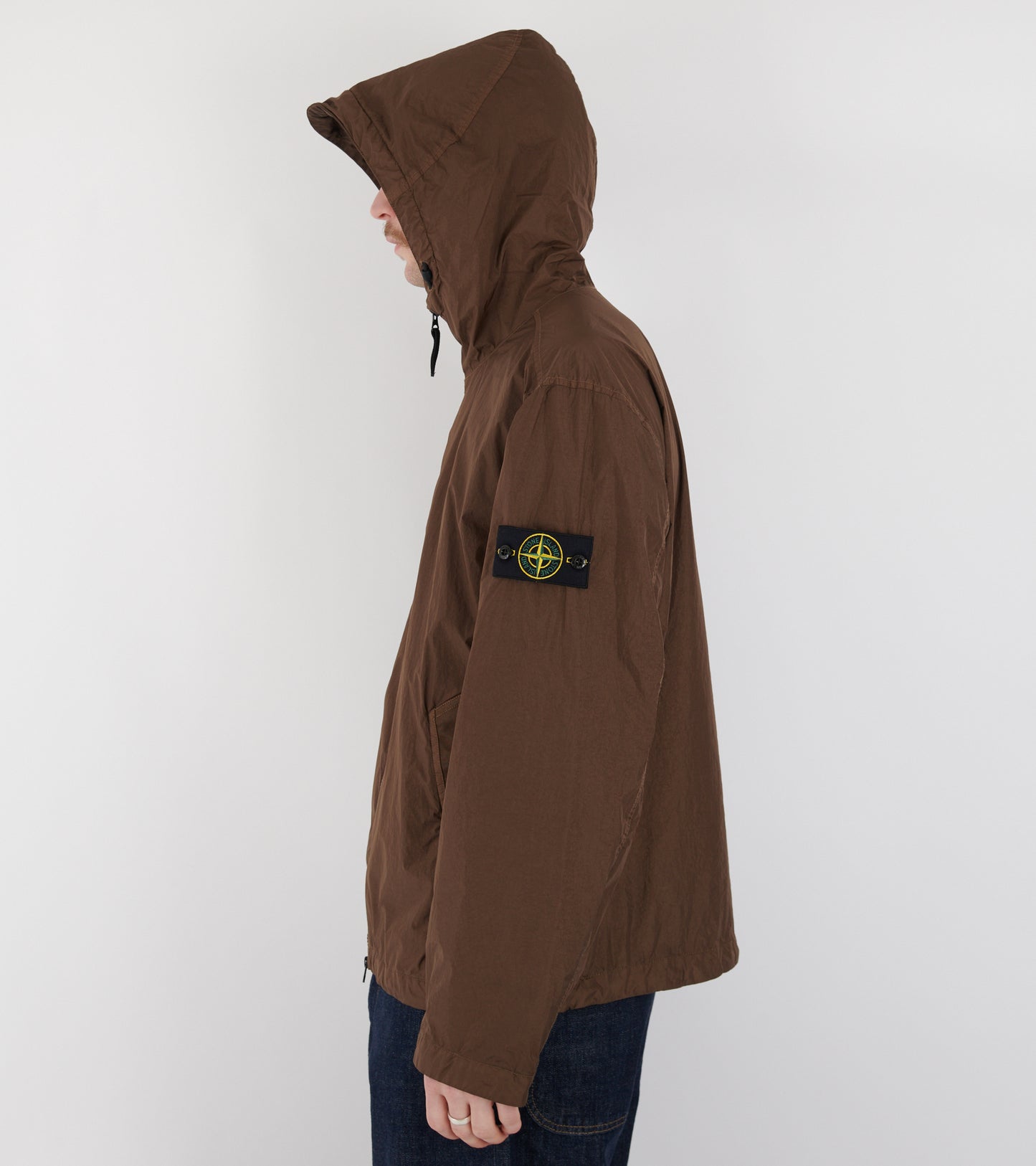 Garment Dyed Crinkle Reps NY Jacket Brown