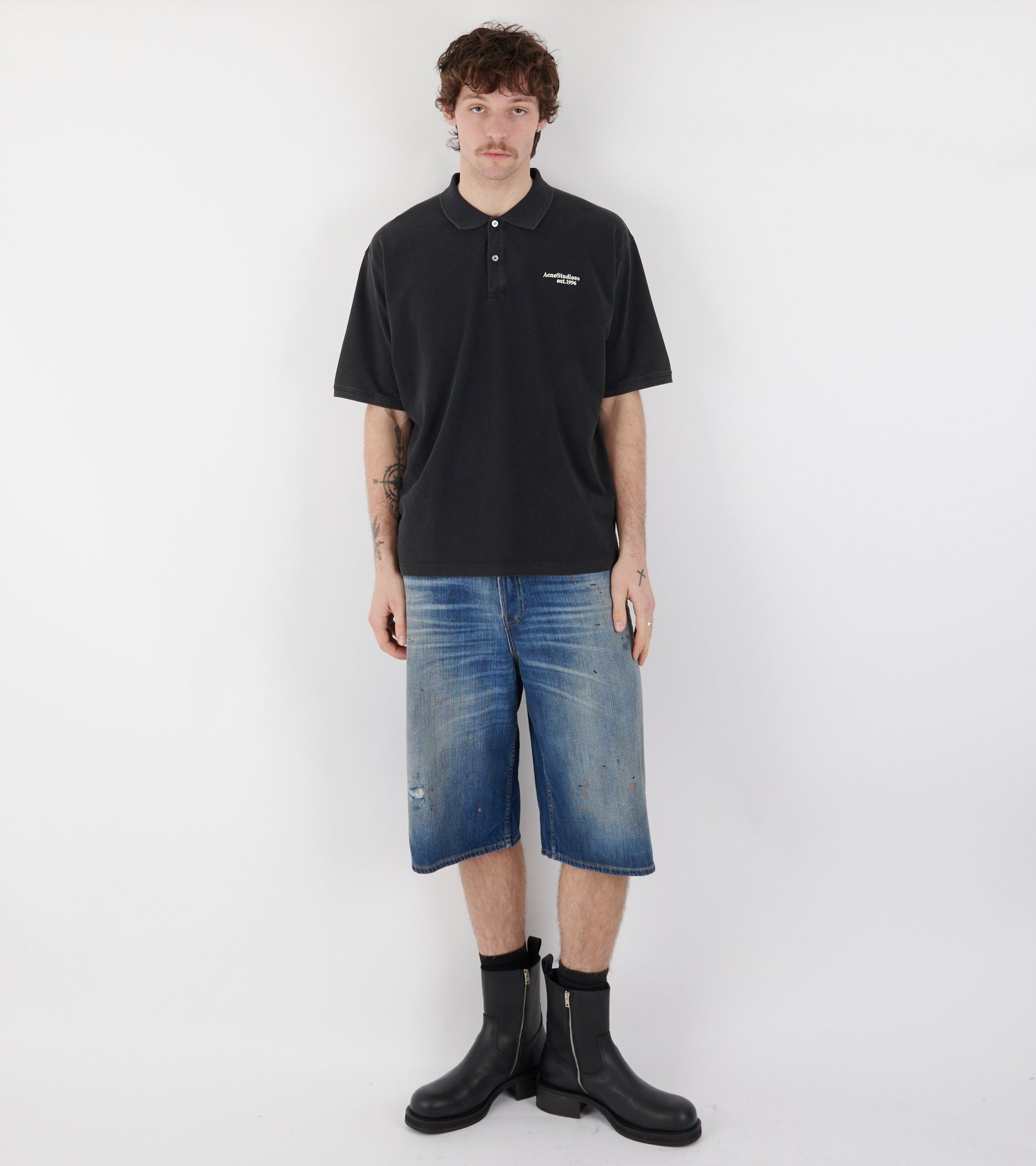 Acne Studios Waxed Leather Boots Black – Dr. Adams
