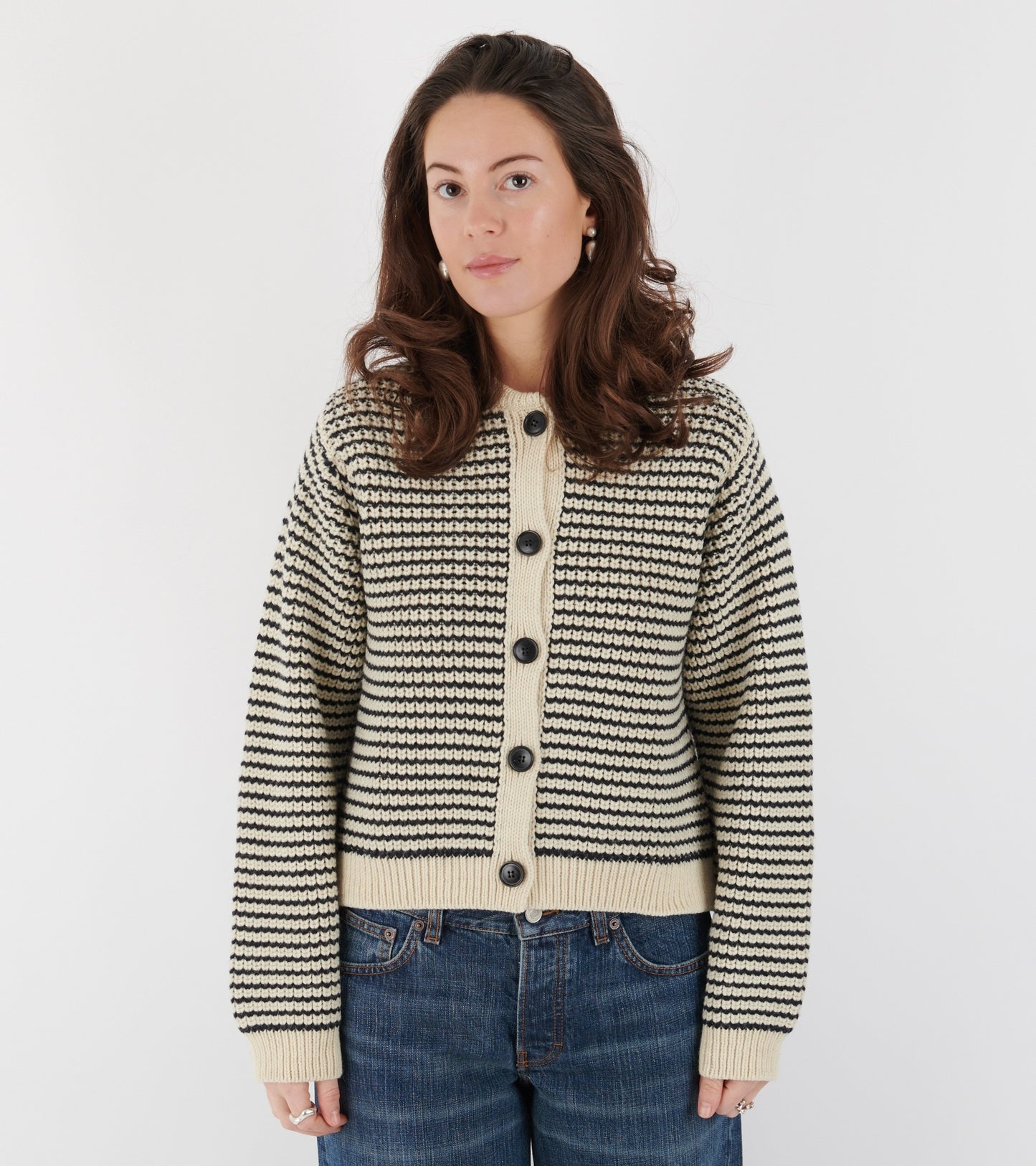 Shiva Cardigan Mix Black Navy