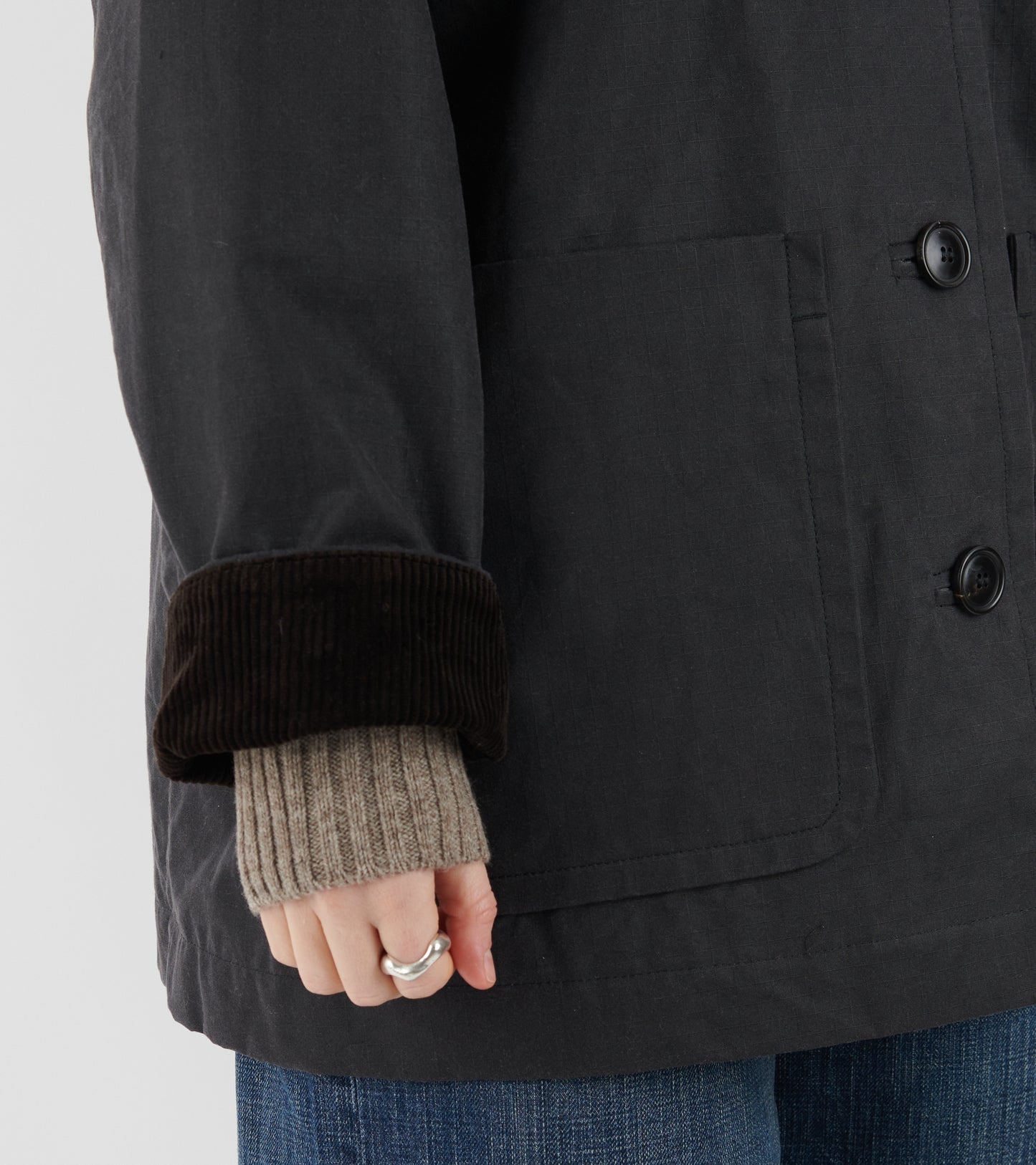 Jamie Jacket Ripstop Oilskin Antracite