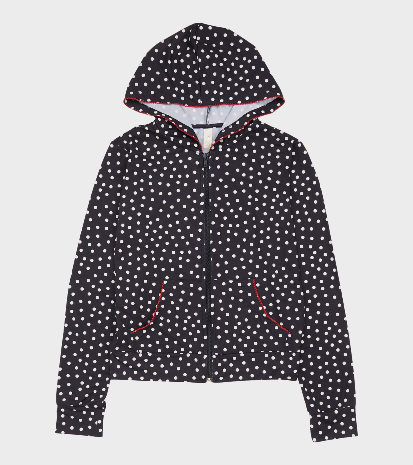 Jersey Hoodie Black Dots