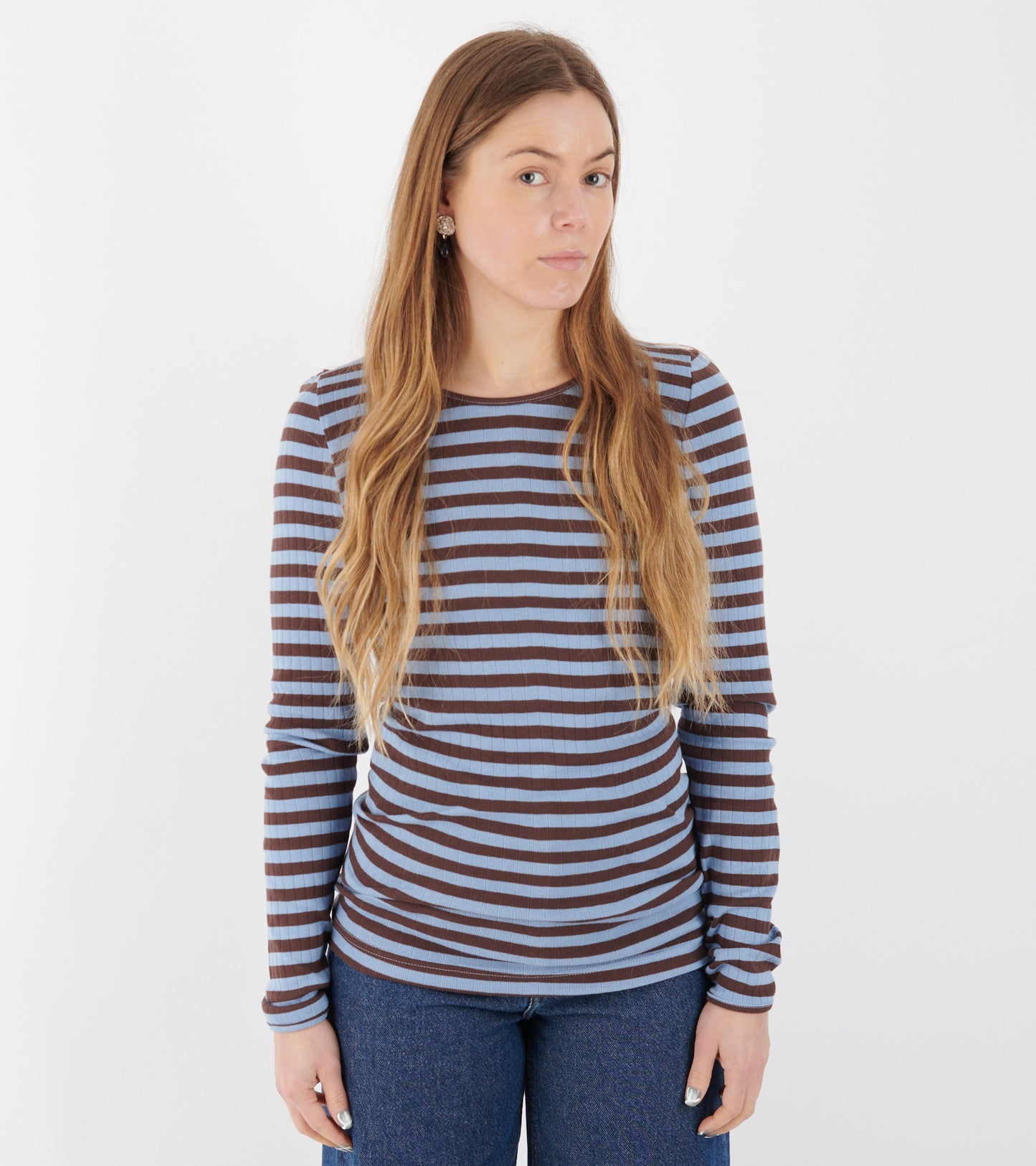 101 Rib Broadway Brown/Light Blue