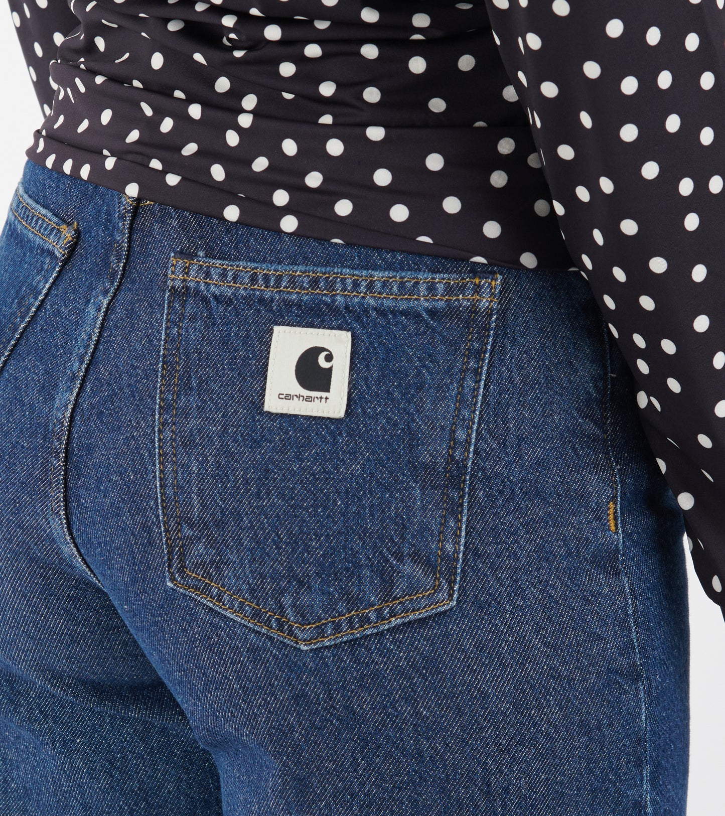 W Jane Pant Stone Washed Blue