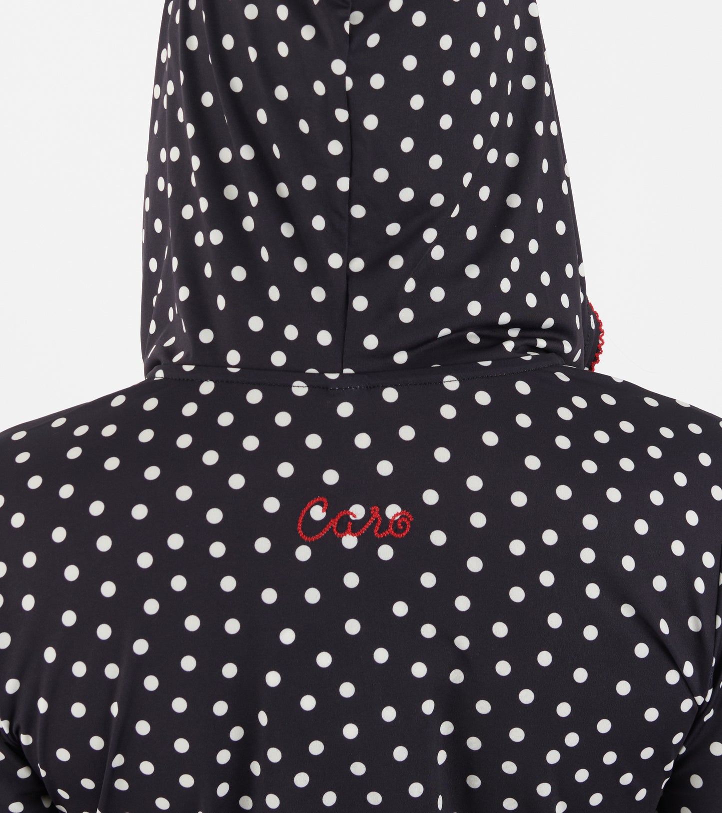 Jersey Hoodie Black Dots