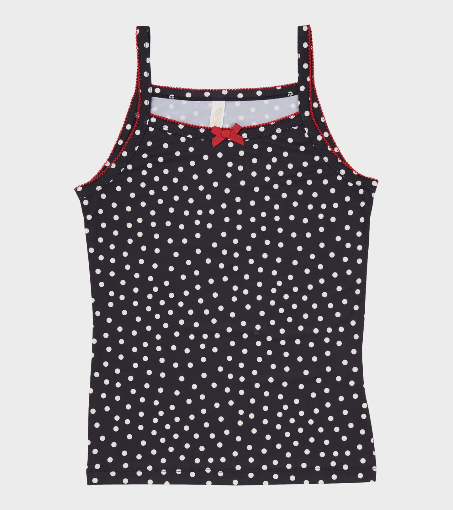 Jersey Tank Top Black Dots