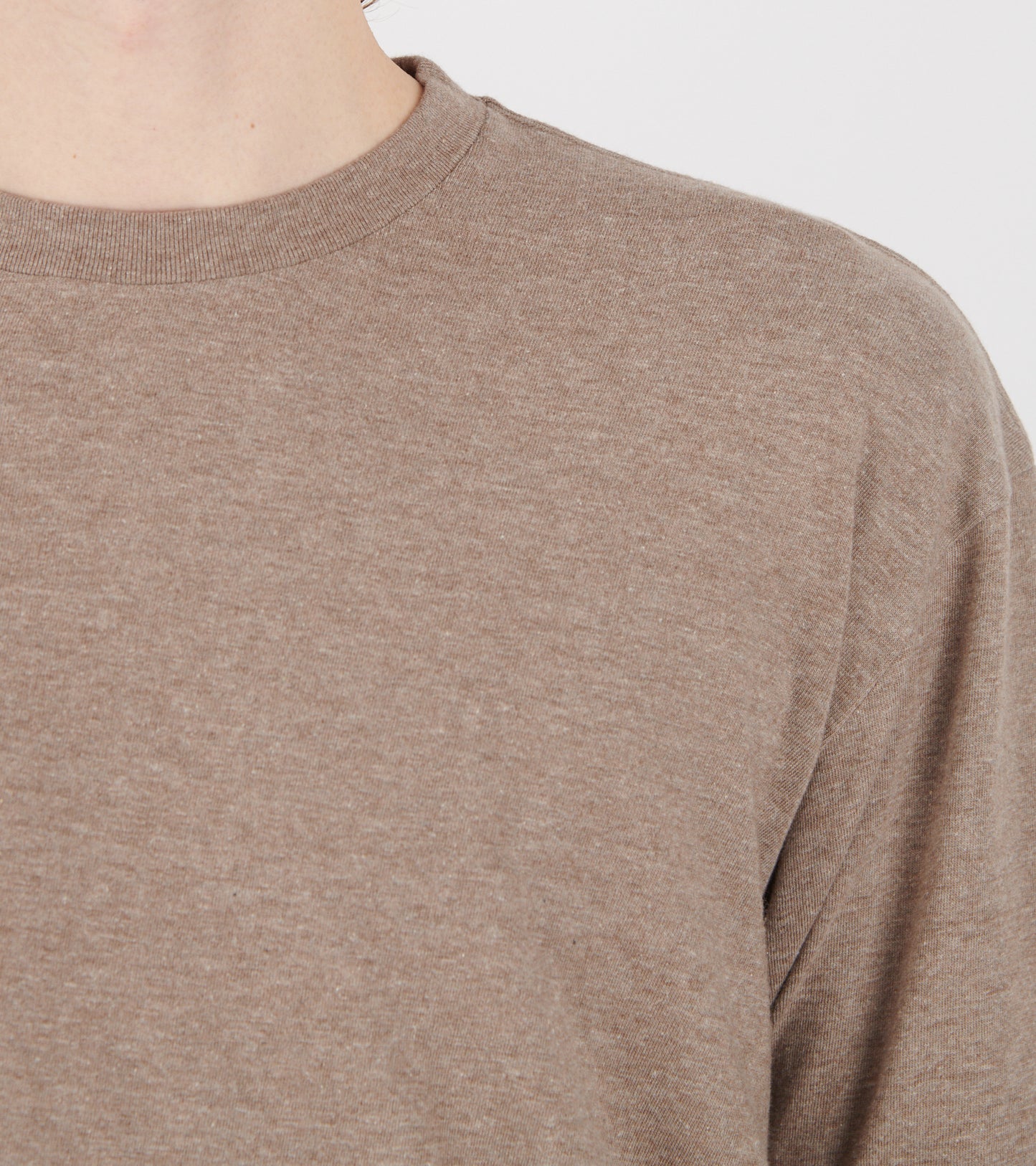 Seamless S/S Tee Top Brown