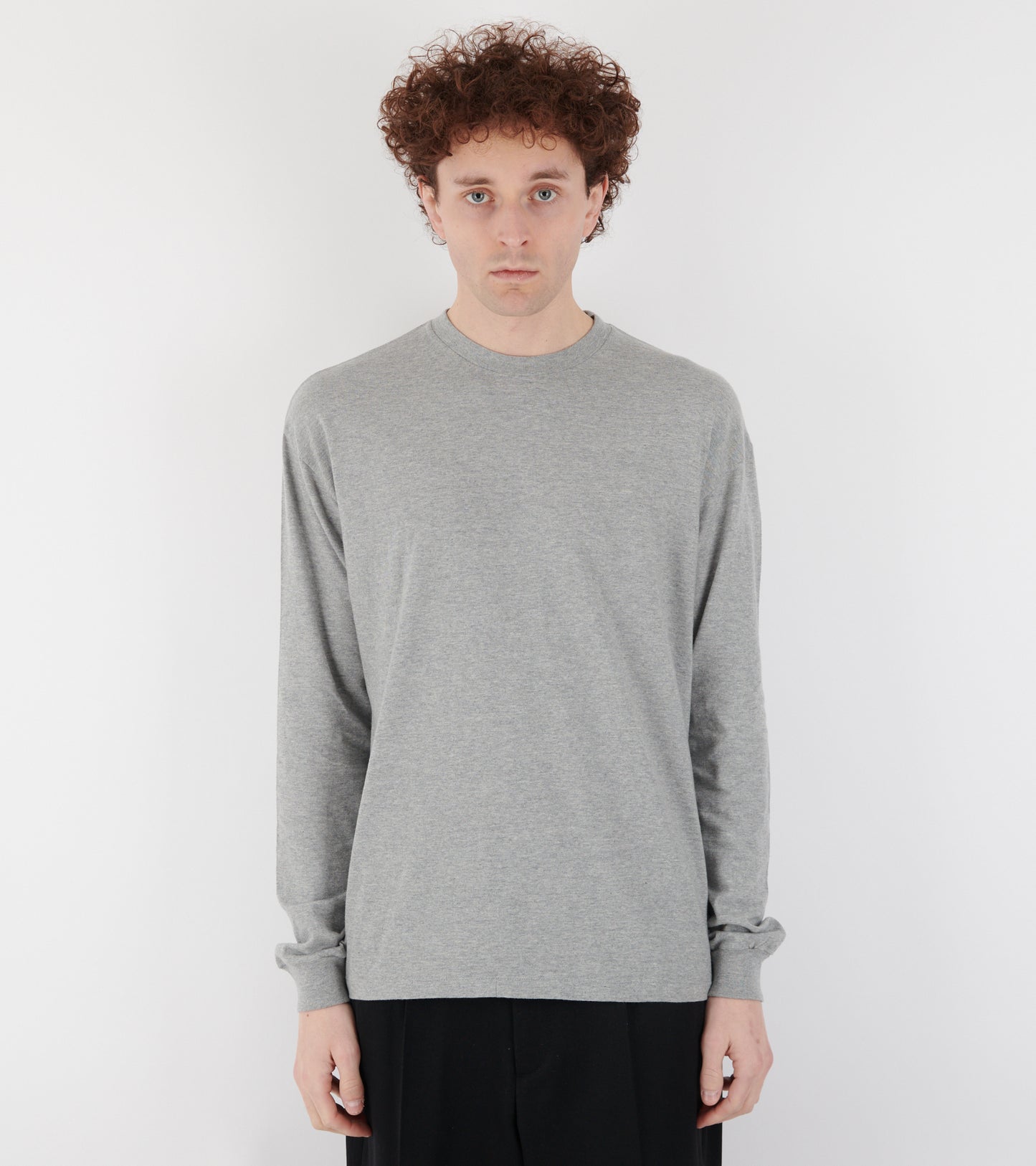 Seamless L/S Tee Top Gray