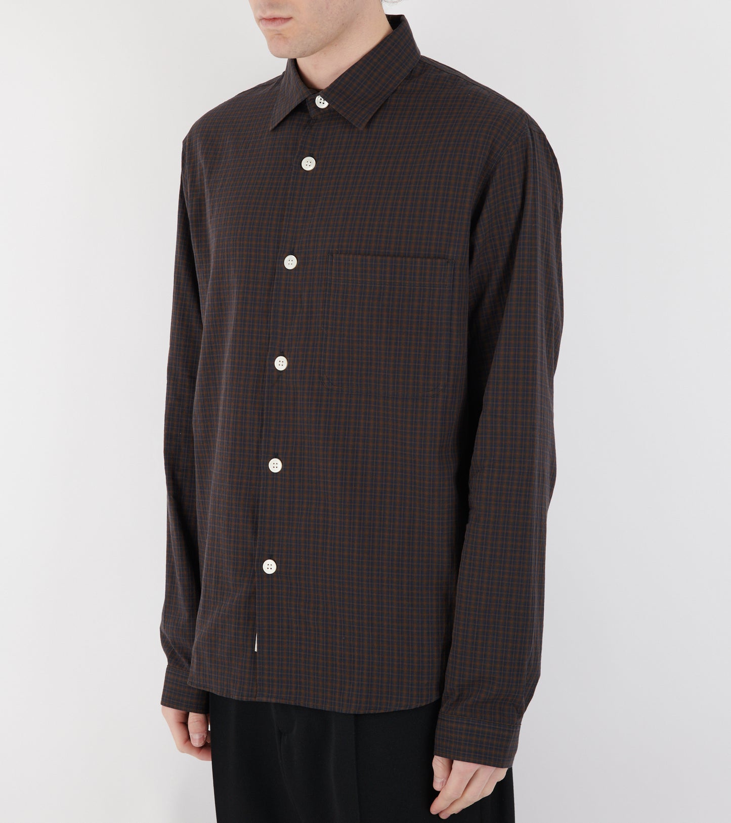 Another Shirt 4.0 Navy/Brown Check