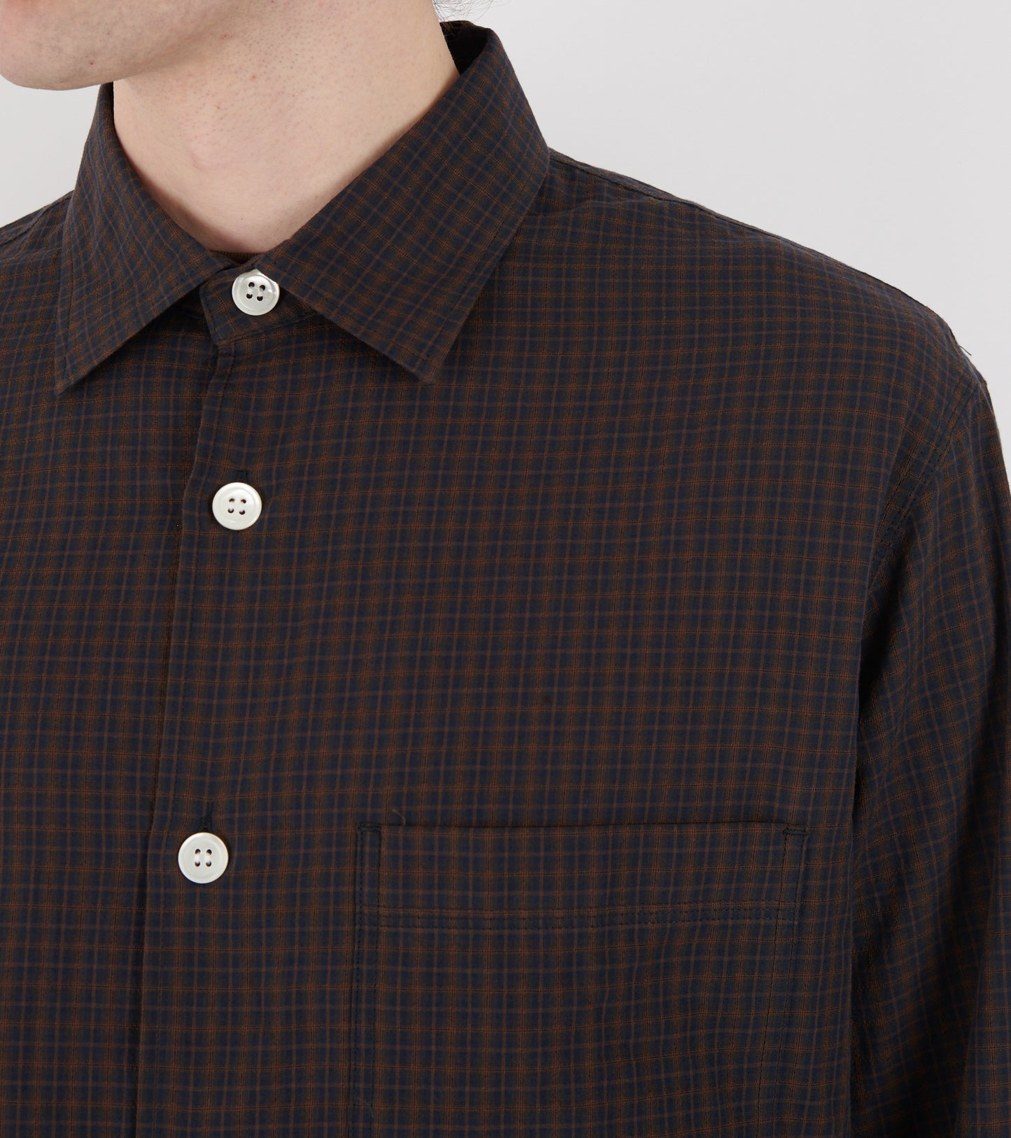 Another Shirt 4.0 Navy/Brown Check