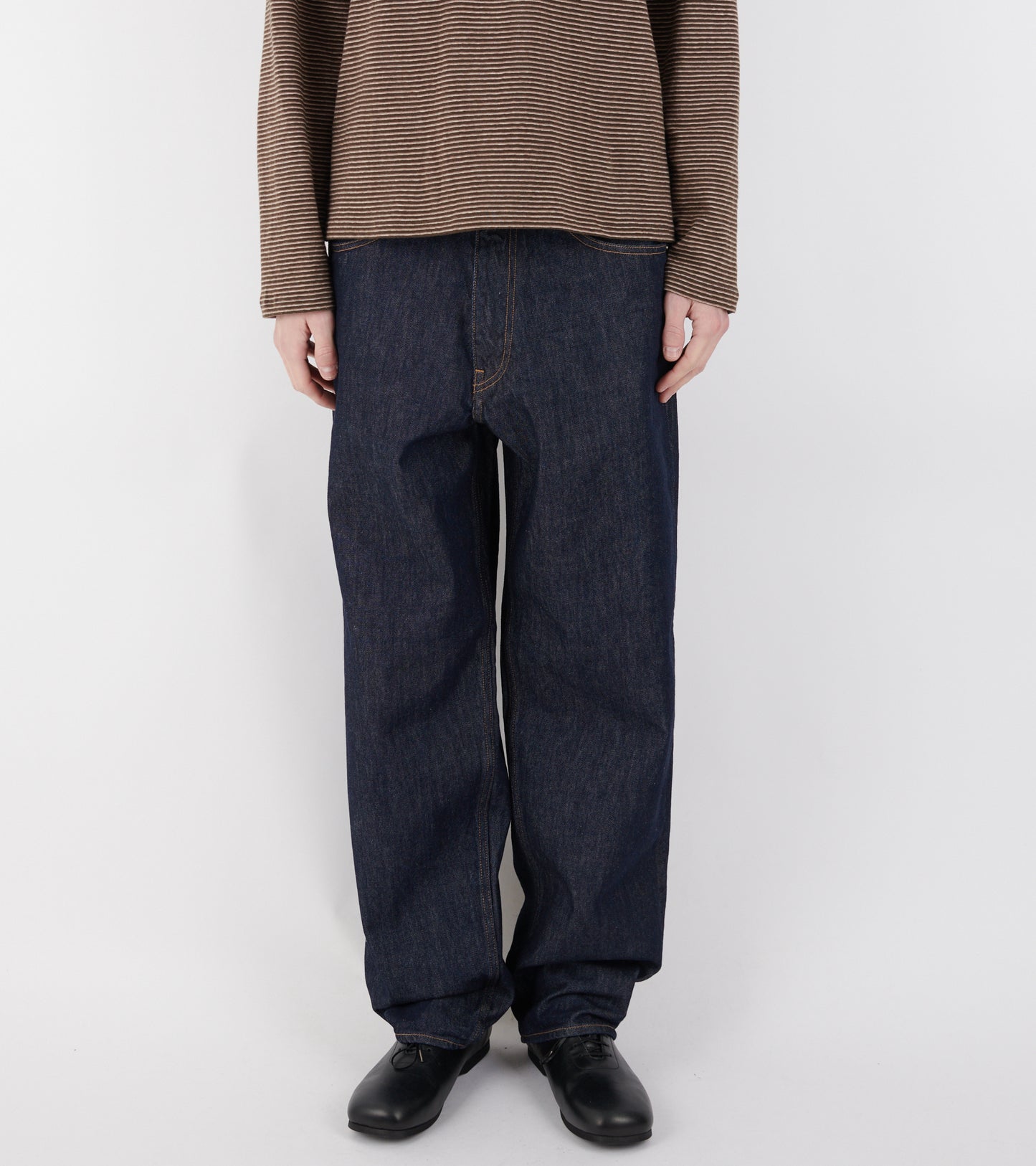 Hard Twist Denim Wide Pants Indigo