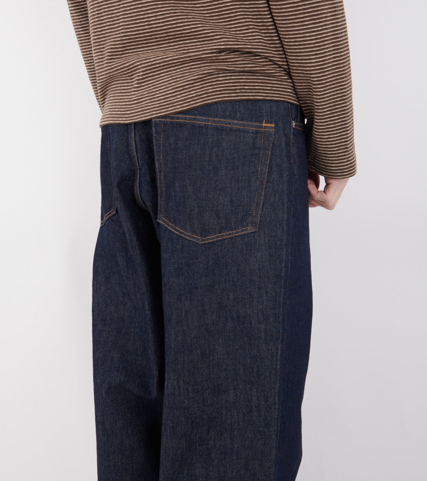 Hard Twist Denim Wide Pants Indigo