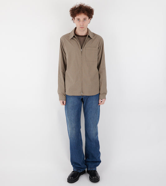 Another Zip Shirt 1.0 Khaki/Brown Check