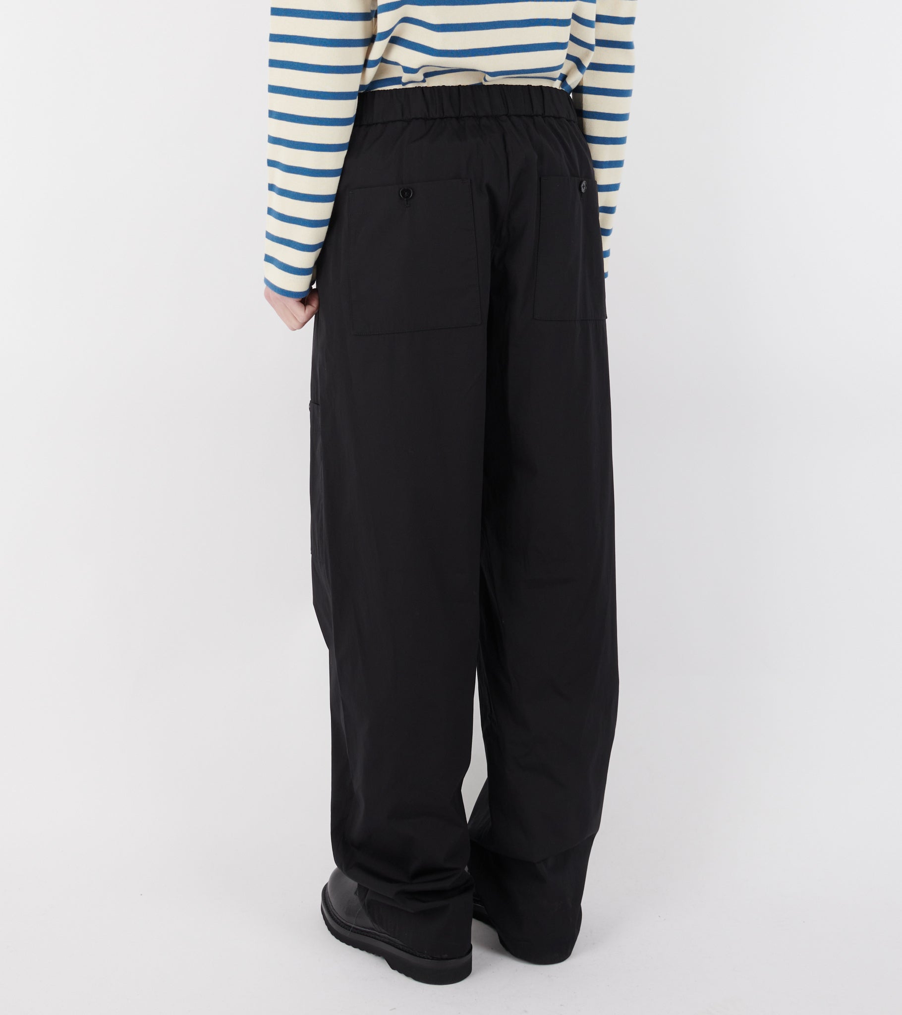Cotton Poplin Cargo Trousers Black – Dr. Adams