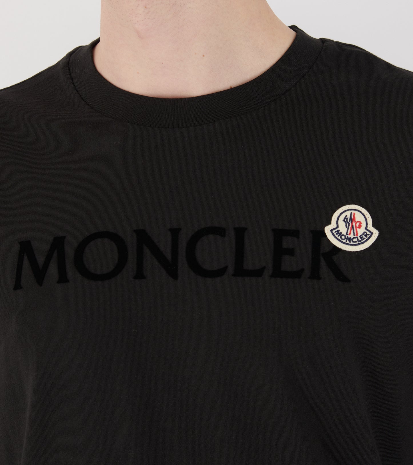 Velour Logo L/S T-shirt Black