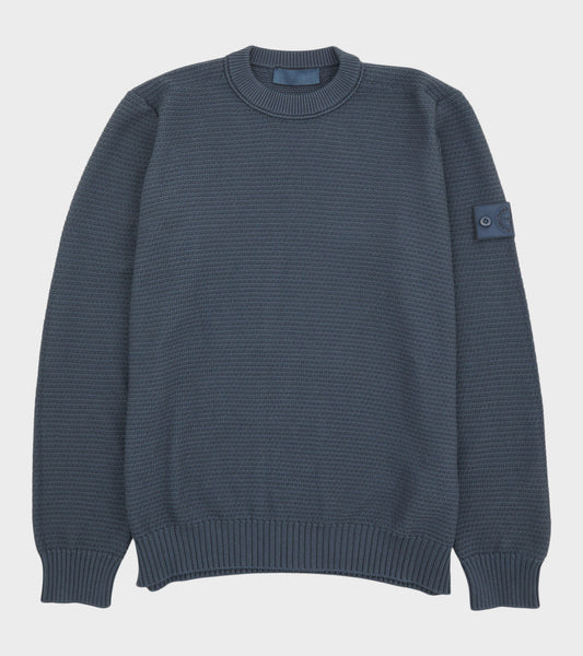 Cotton Cashmere Ghost Knit Dusty Petrol Blue