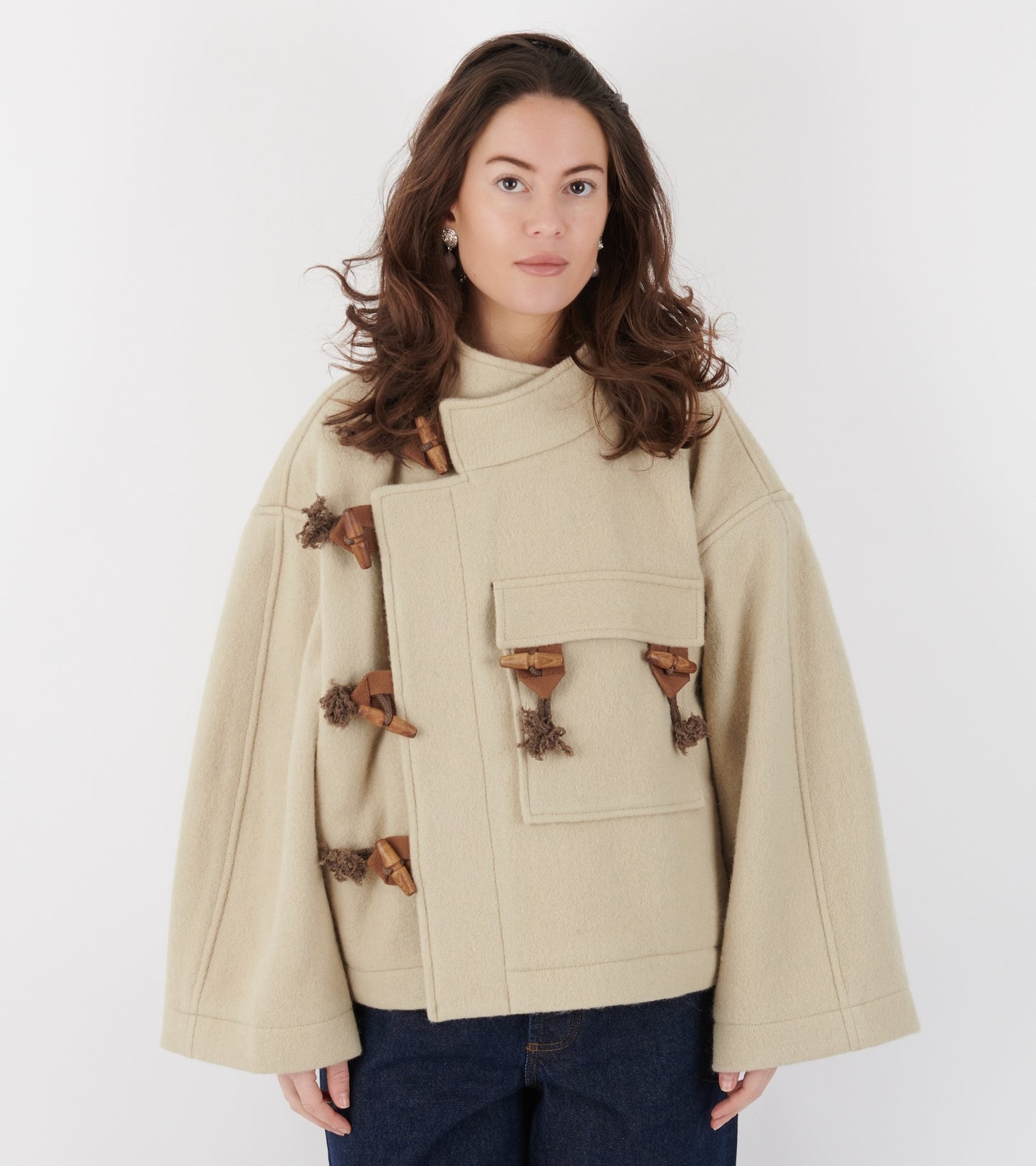 Klippan Boiled Wool Jacket Oatmeal