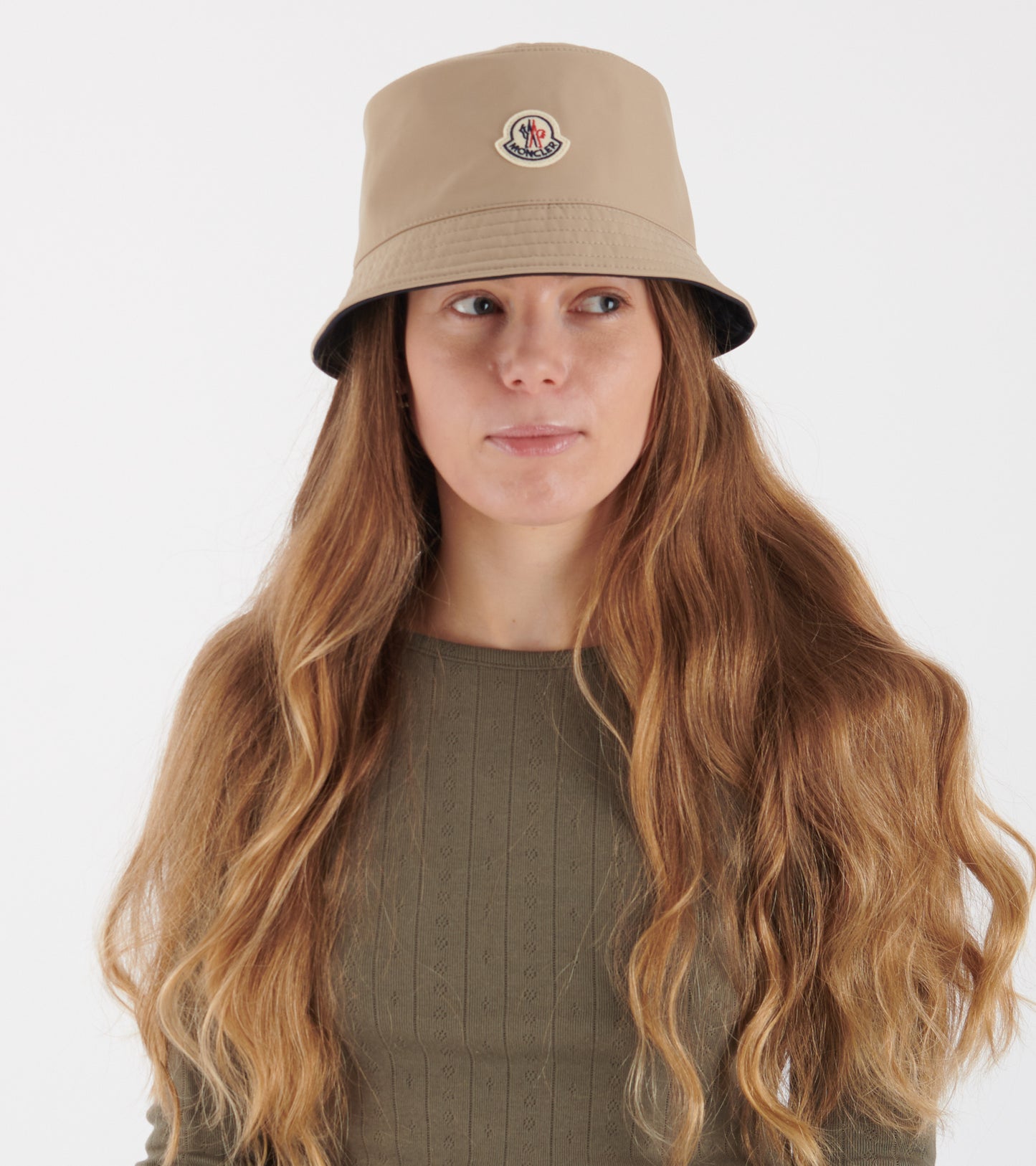 Reversible Bucket Hat Light Beige/Black