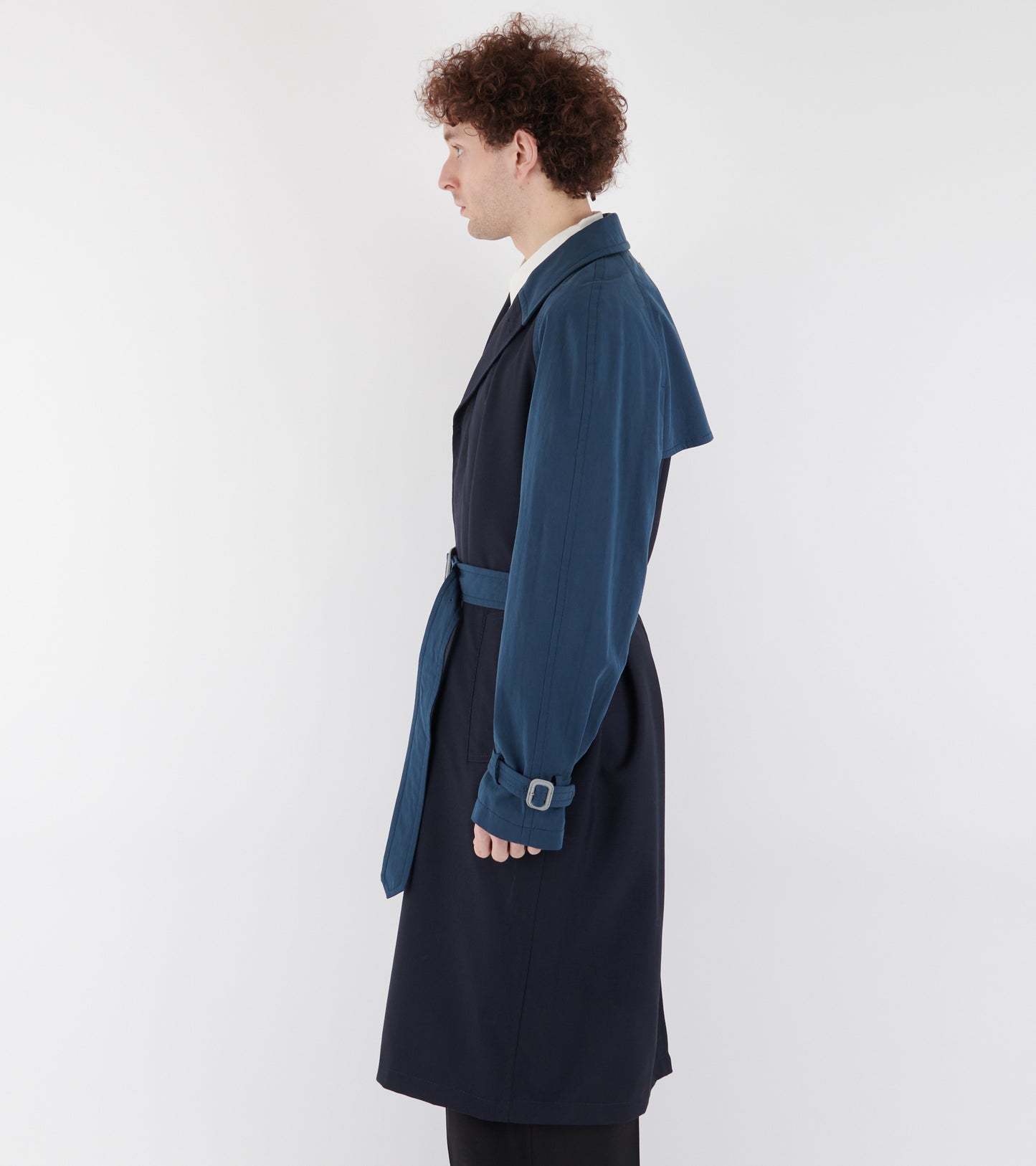 Tropcial Wool Dustercoat Blue/Black