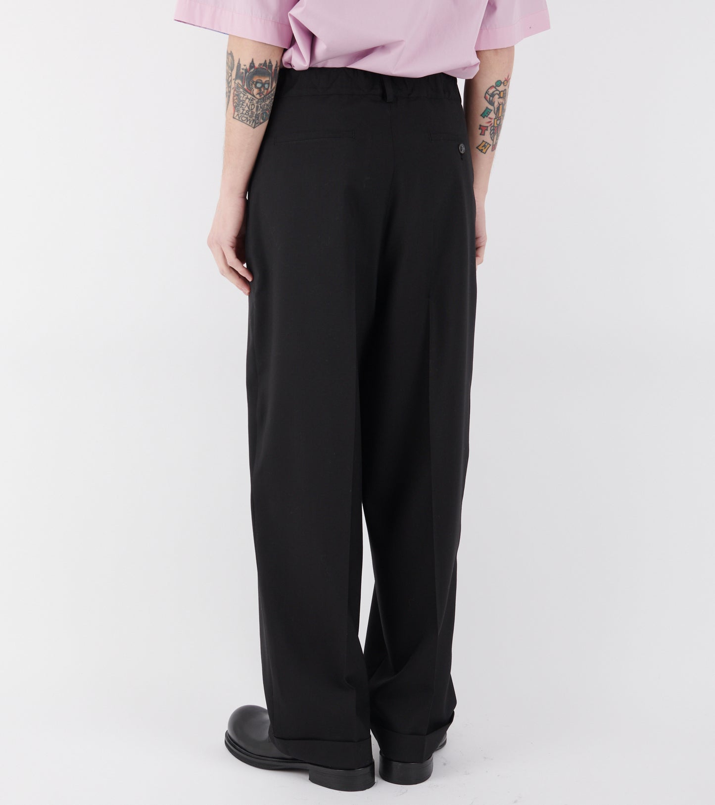 Tropical Wool Trousers Black