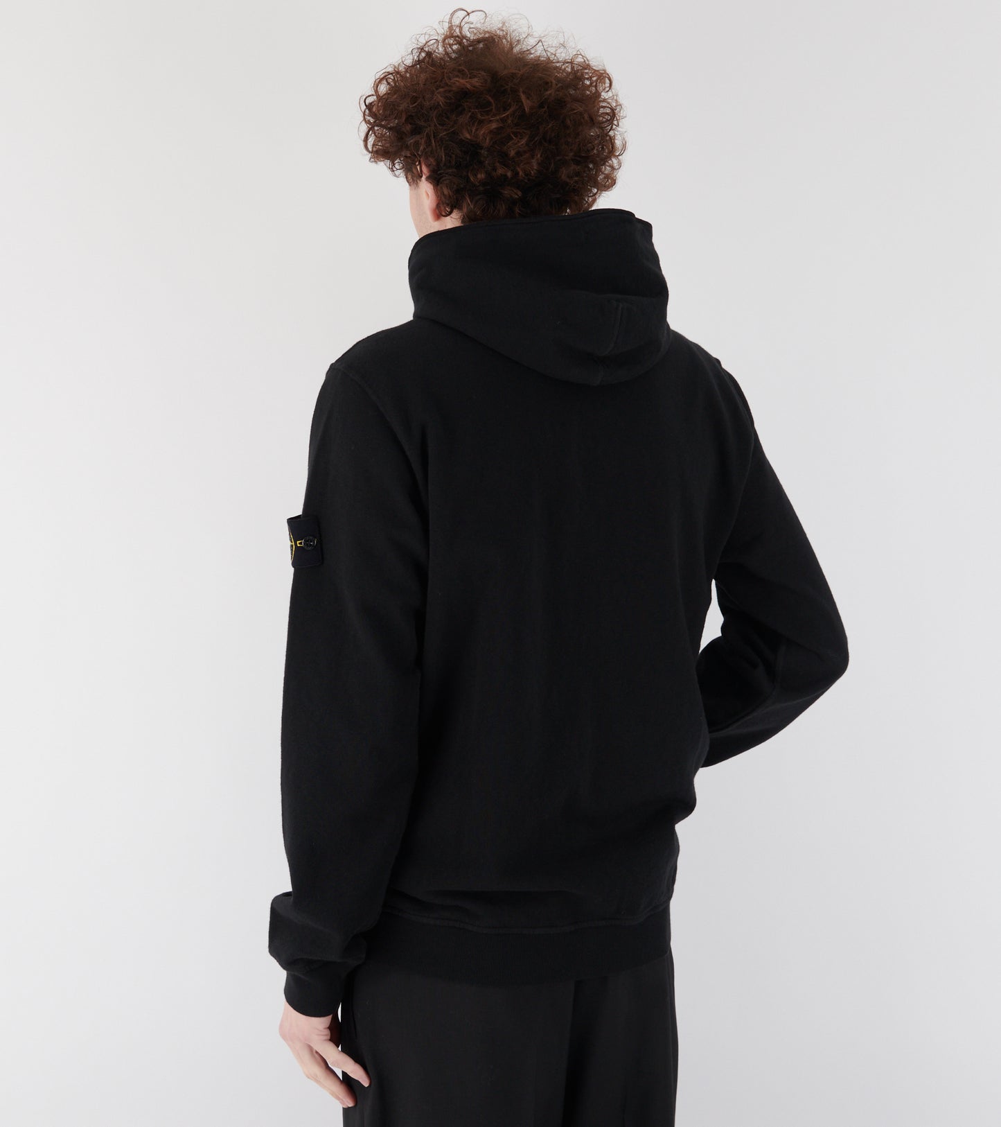 Cotton Zip Hoodie Black