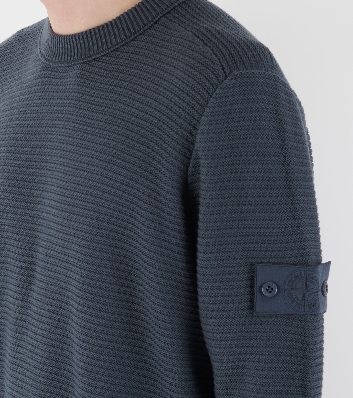 Cotton Cashmere Ghost Knit Dusty Petrol Blue