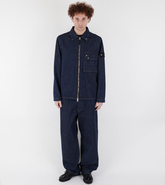 Denim Zip Jacket Blue