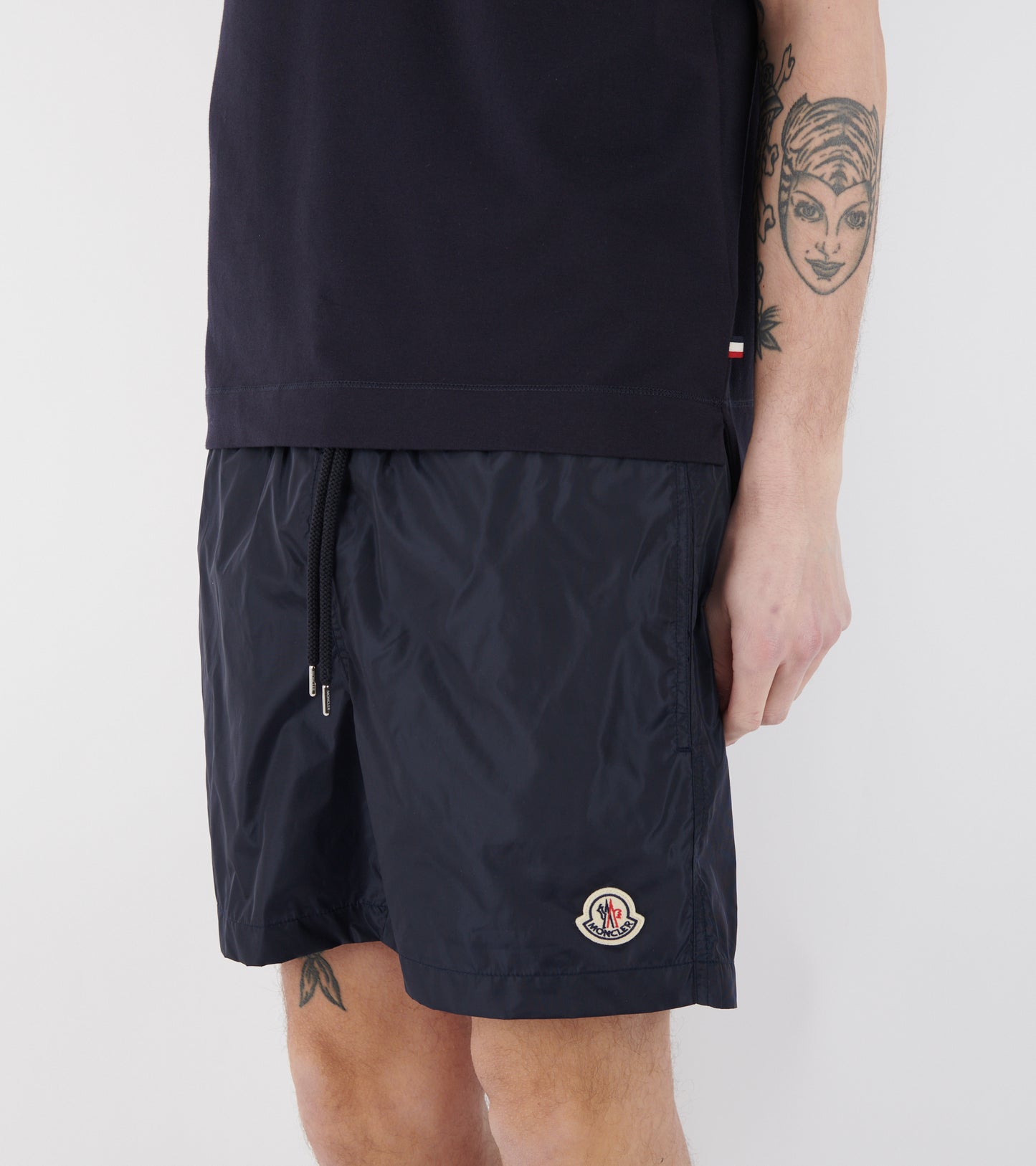 Logo Patch Swim Shorts Night Blue