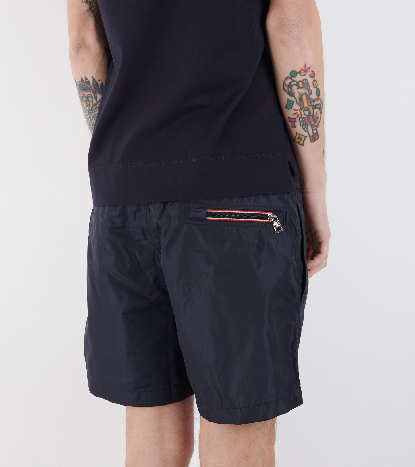 Logo Patch Swim Shorts Night Blue