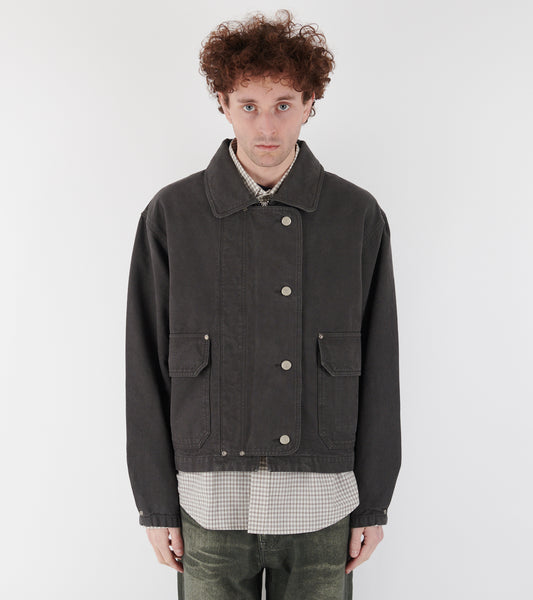 Courier Jacket Washed Grey Canvas