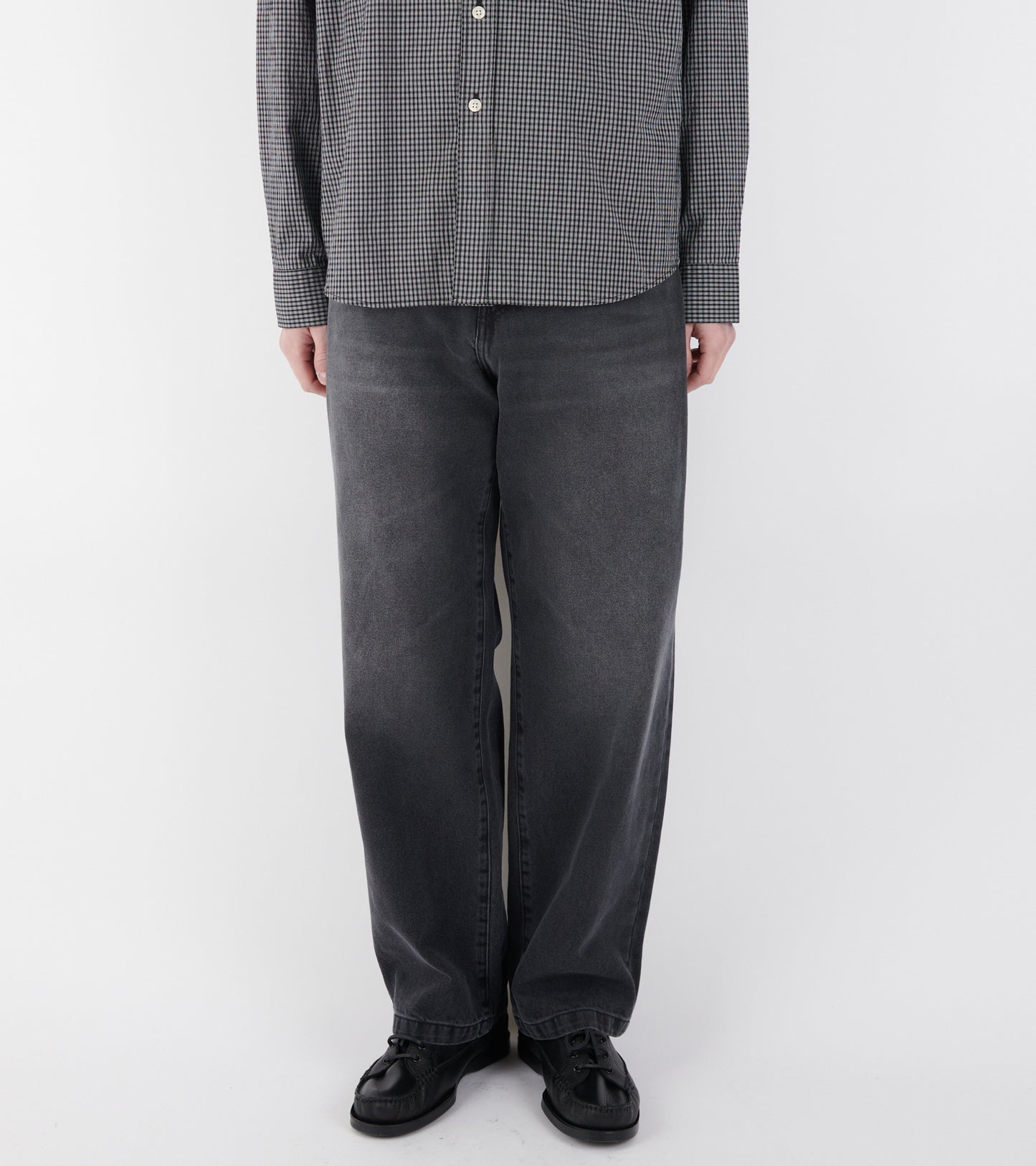 Landon Pant Black Worn Bleached