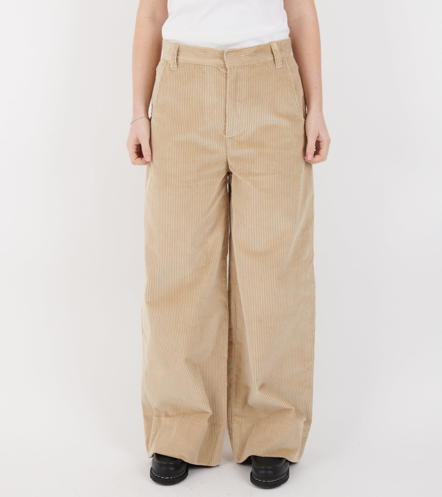 Corduroy Wide Pants Beige