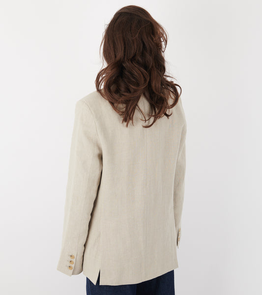 Linen Straight Blazer Nature