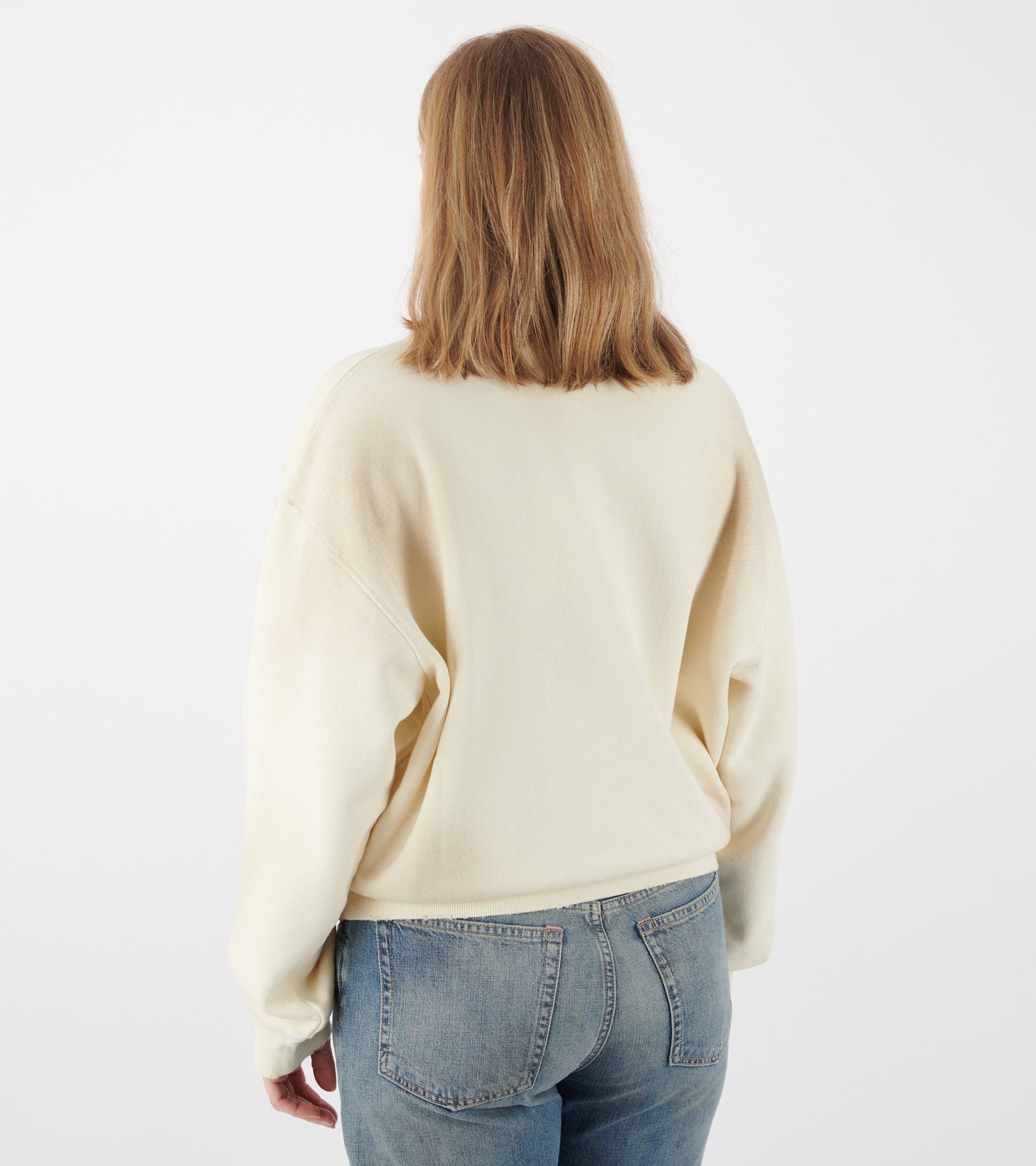 Fleece Logo Sweatshirt Off-white