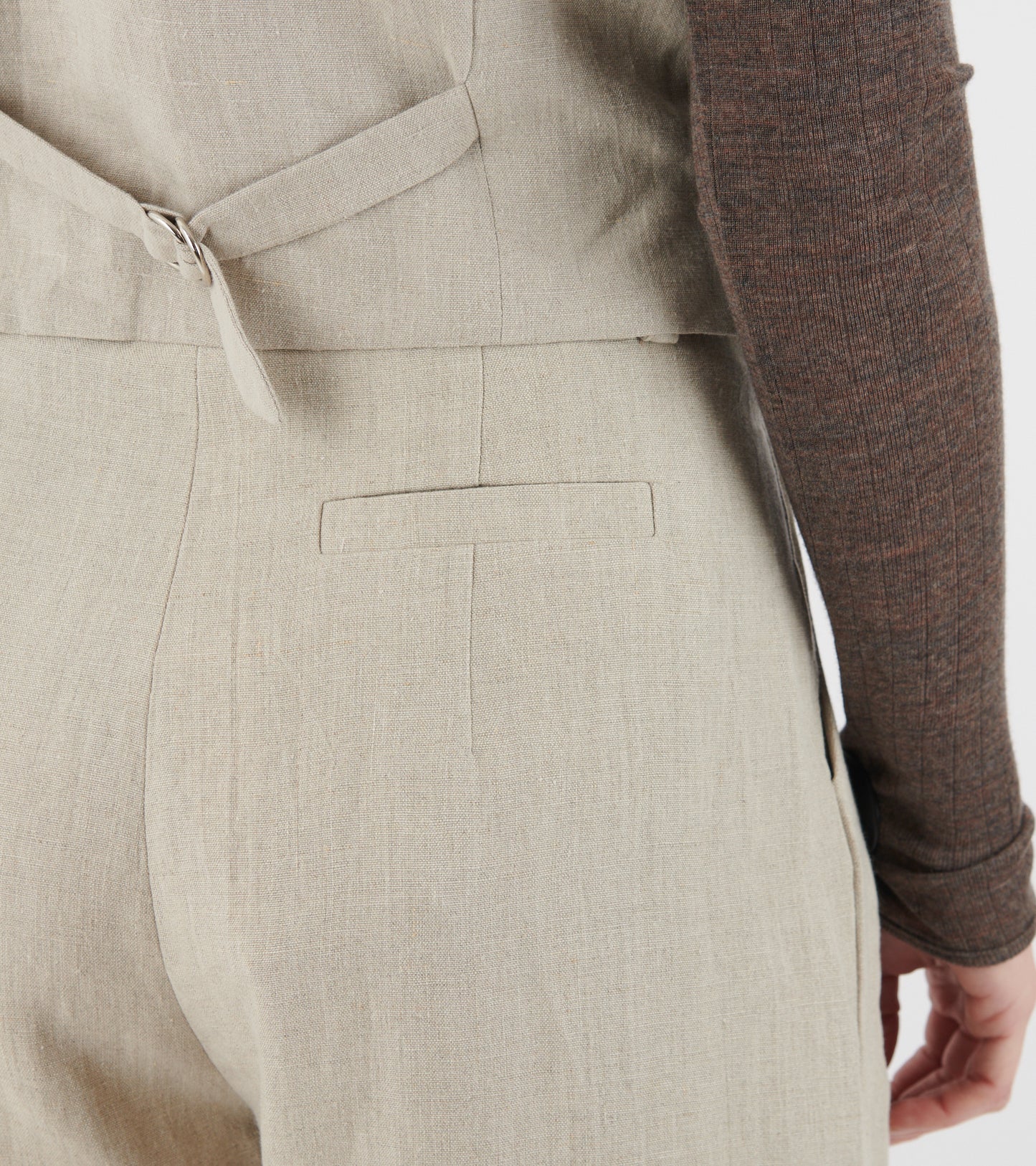 Linen Wide Box Pants Nature