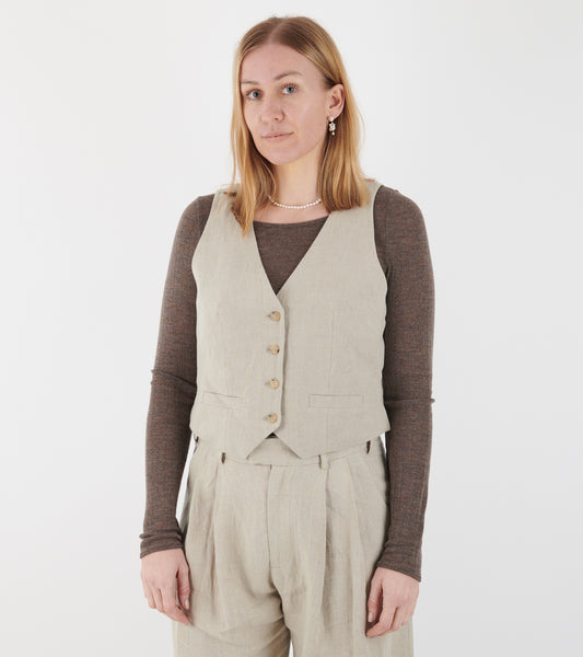 Linen Vest Nature