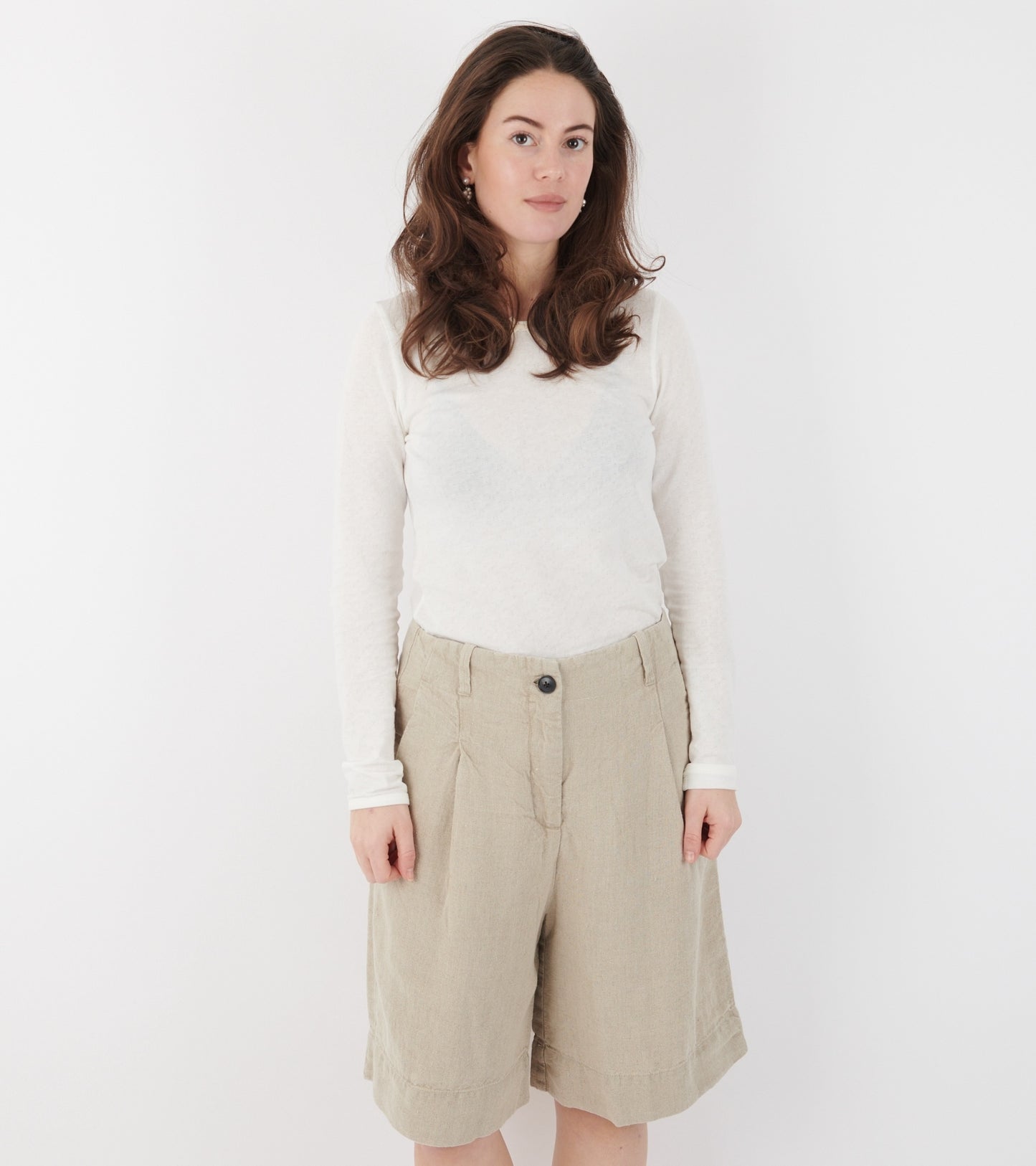Willy Shorts Heavy Linen Pure Natural