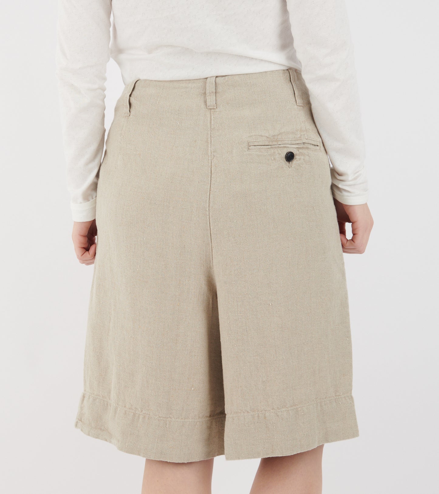 Willy Shorts Heavy Linen Pure Natural