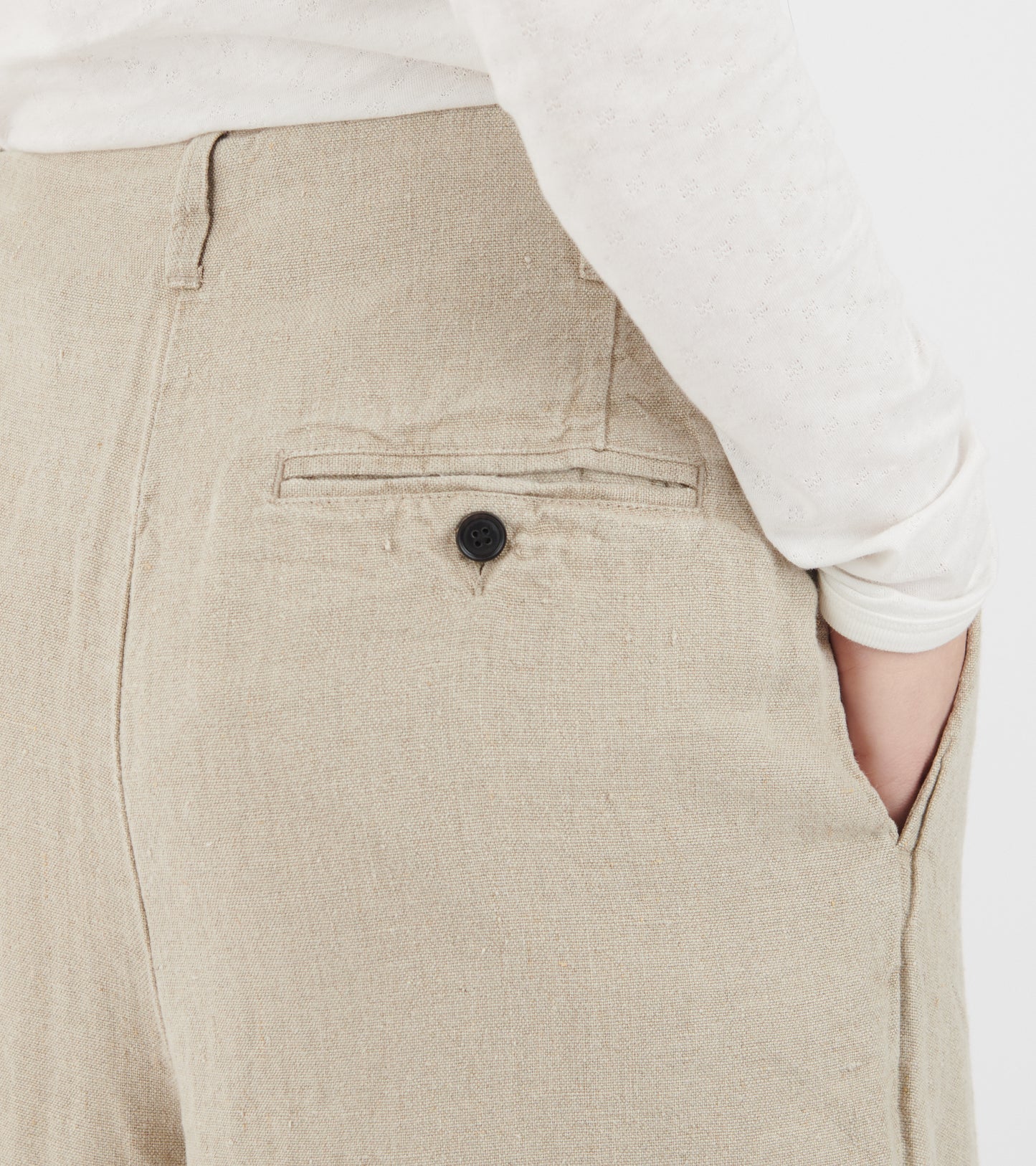 Willy Shorts Heavy Linen Pure Natural