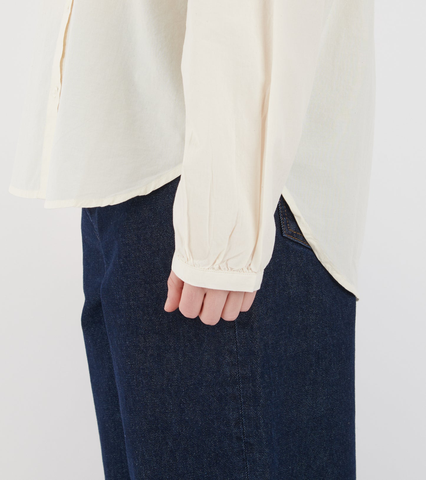 Bibs Shirt Cotton Pure Ecru