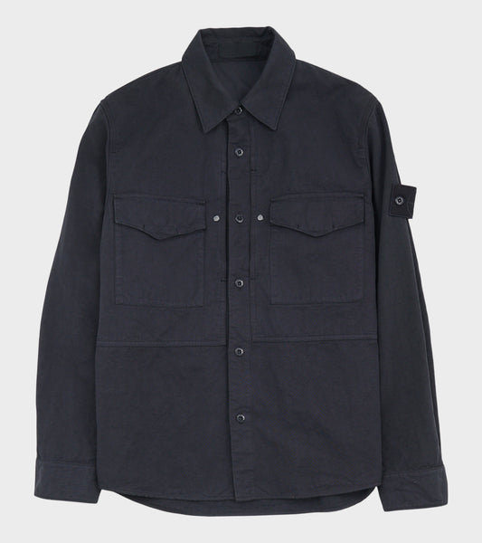 Linen Ghost Overshirt Navy