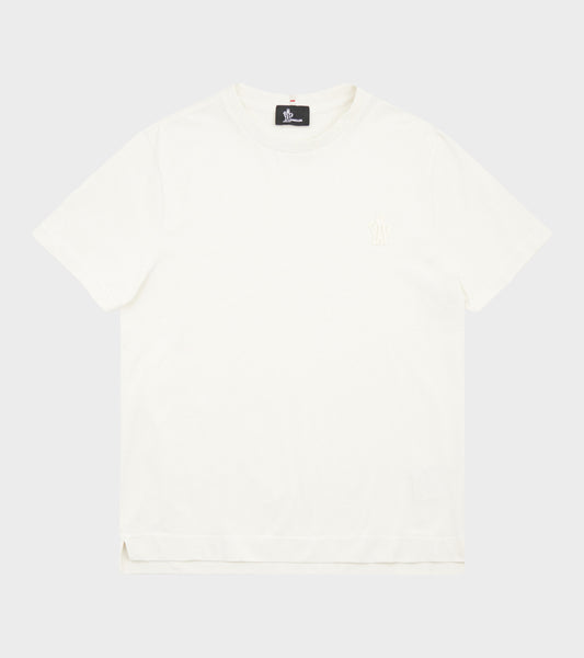 Logo Patch Cotton Blend S/S T-shirt White