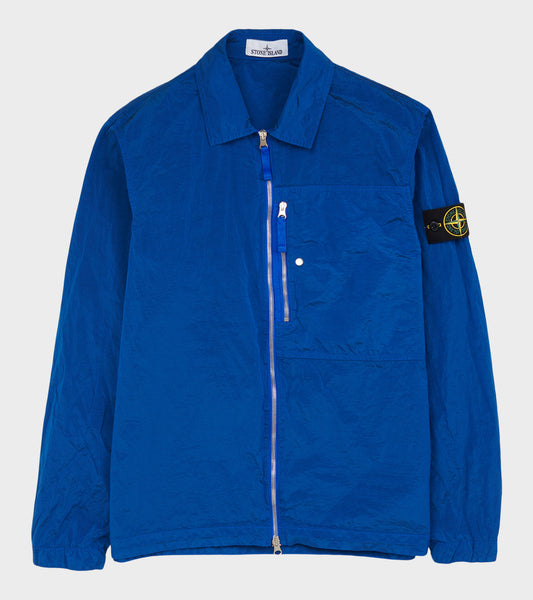 Econyl Nylon Overshirt Cobalt Blue