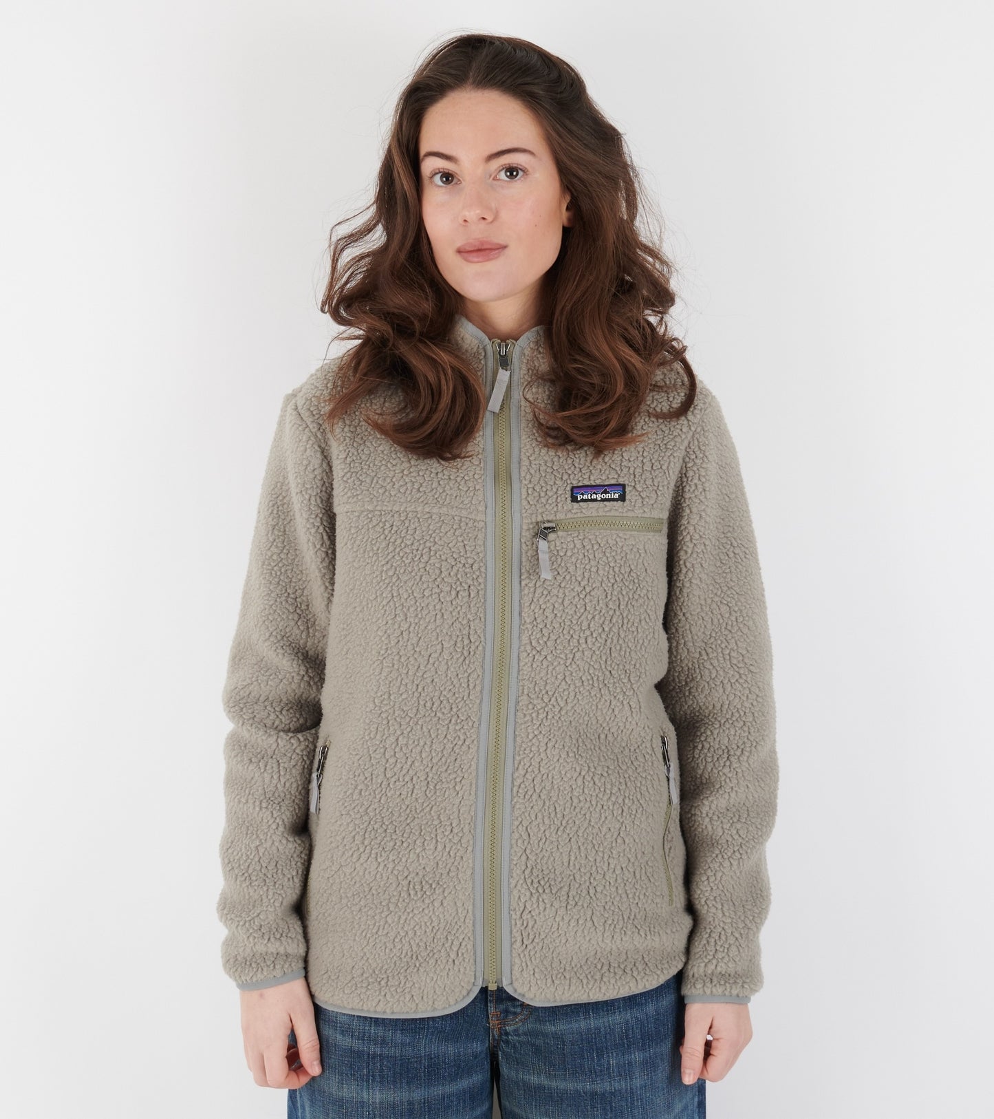 W's Retro Pile Jacket River Rock Green