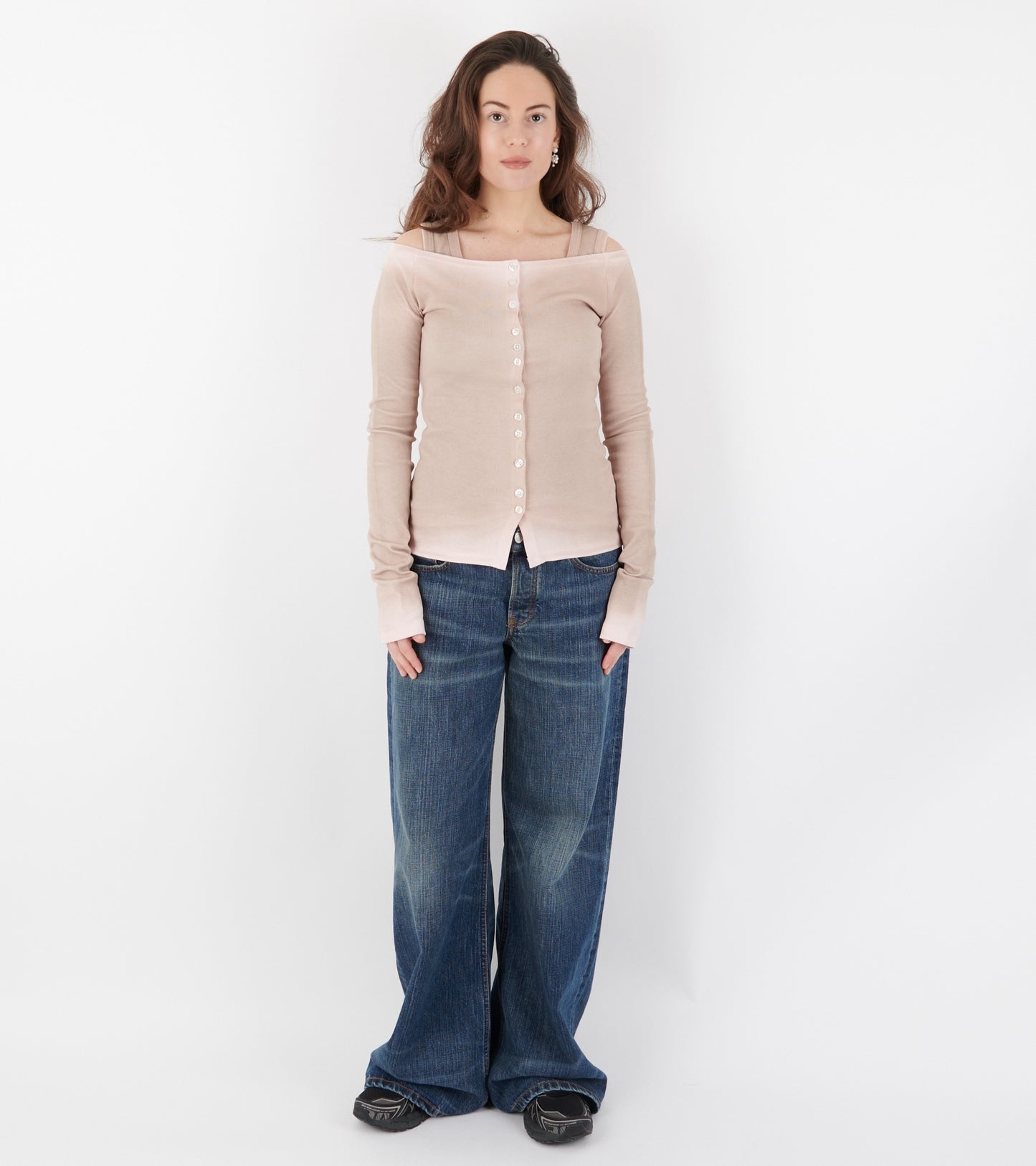 Matilda Cardigan Light Pink/Sand