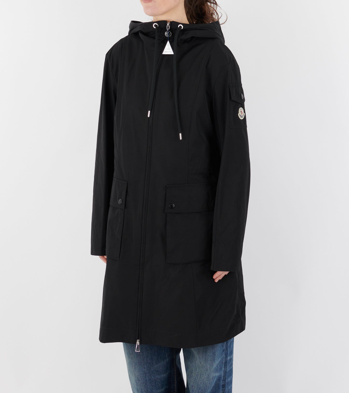 Laerte Hooded Parka Coat Black