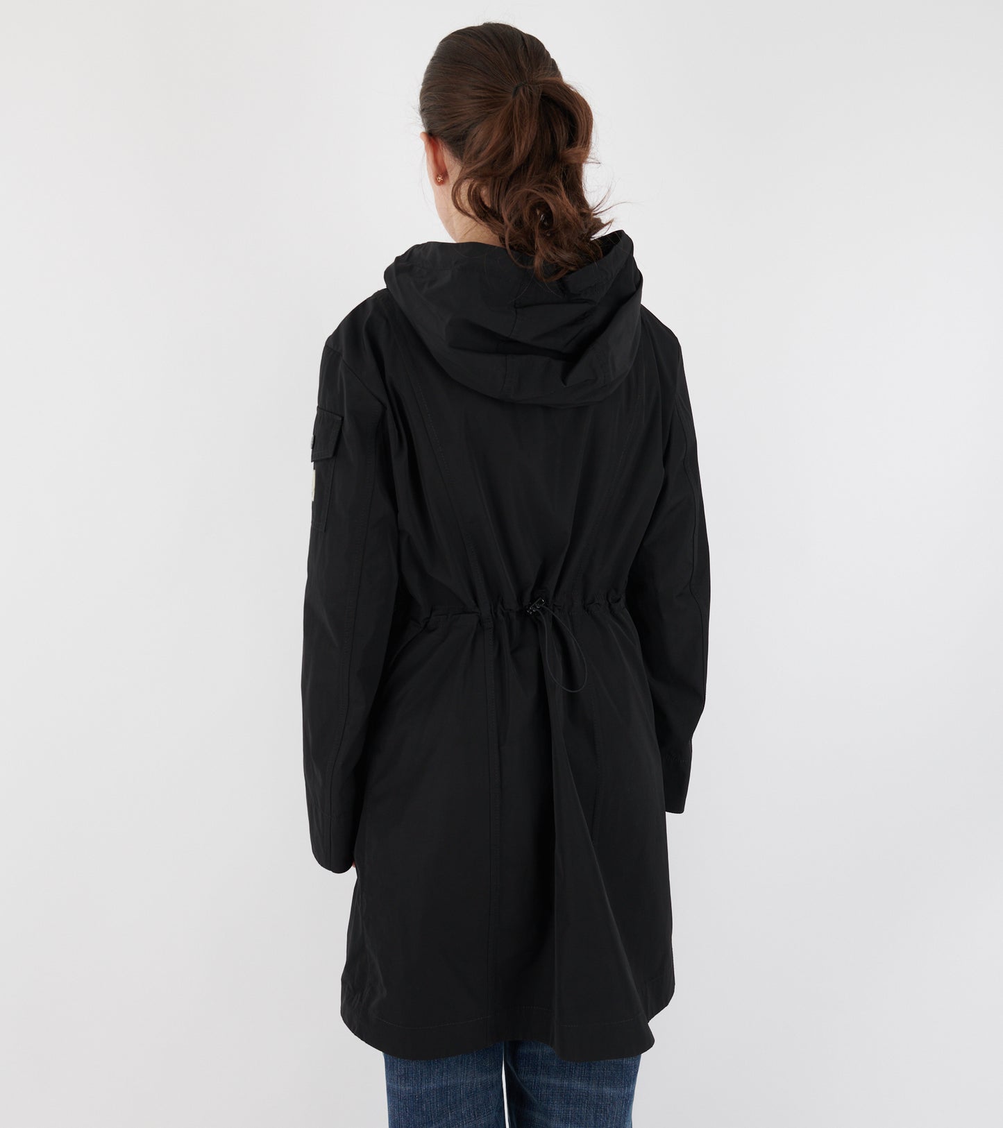 Laerte Hooded Parka Coat Black
